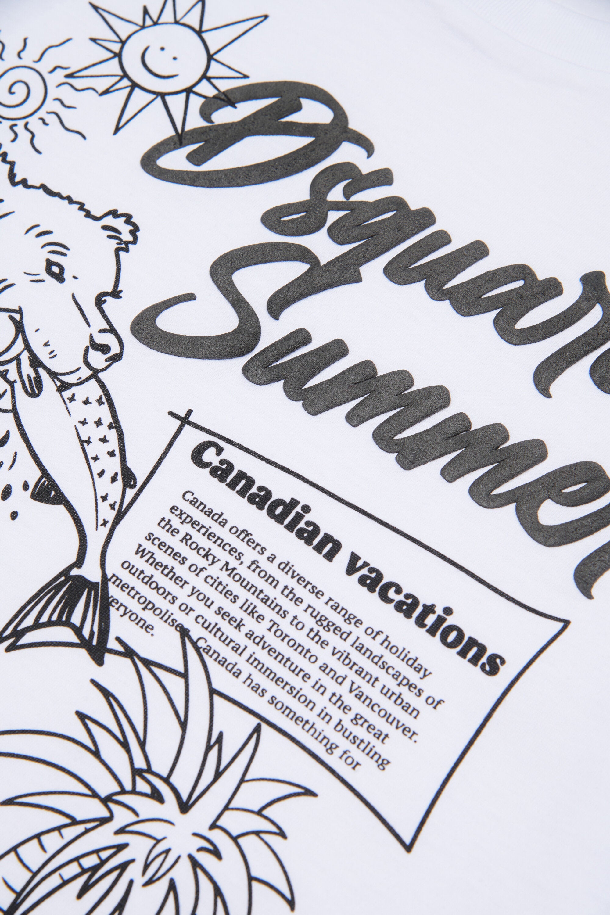 Camiseta con logo y estampado frontal