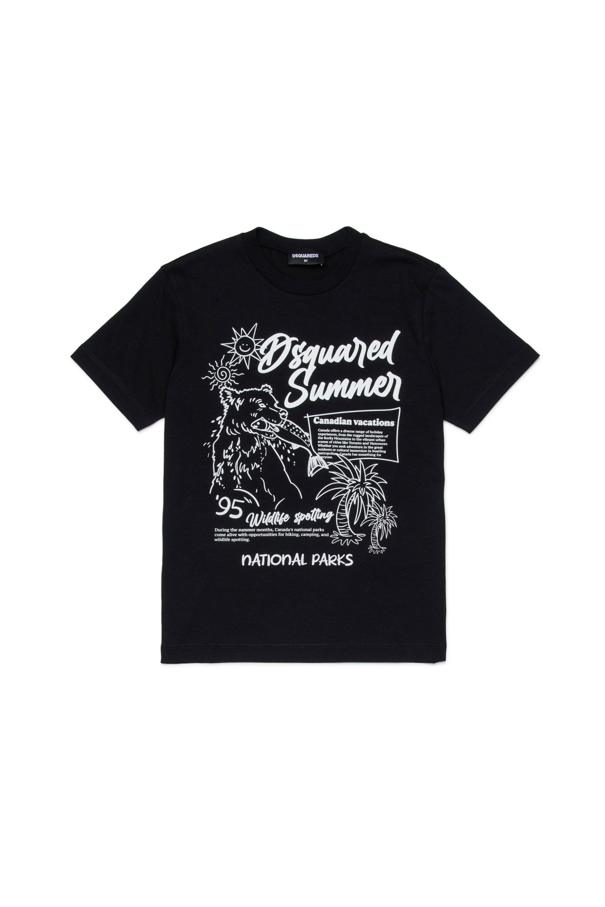 Camiseta con logo y estampado frontal