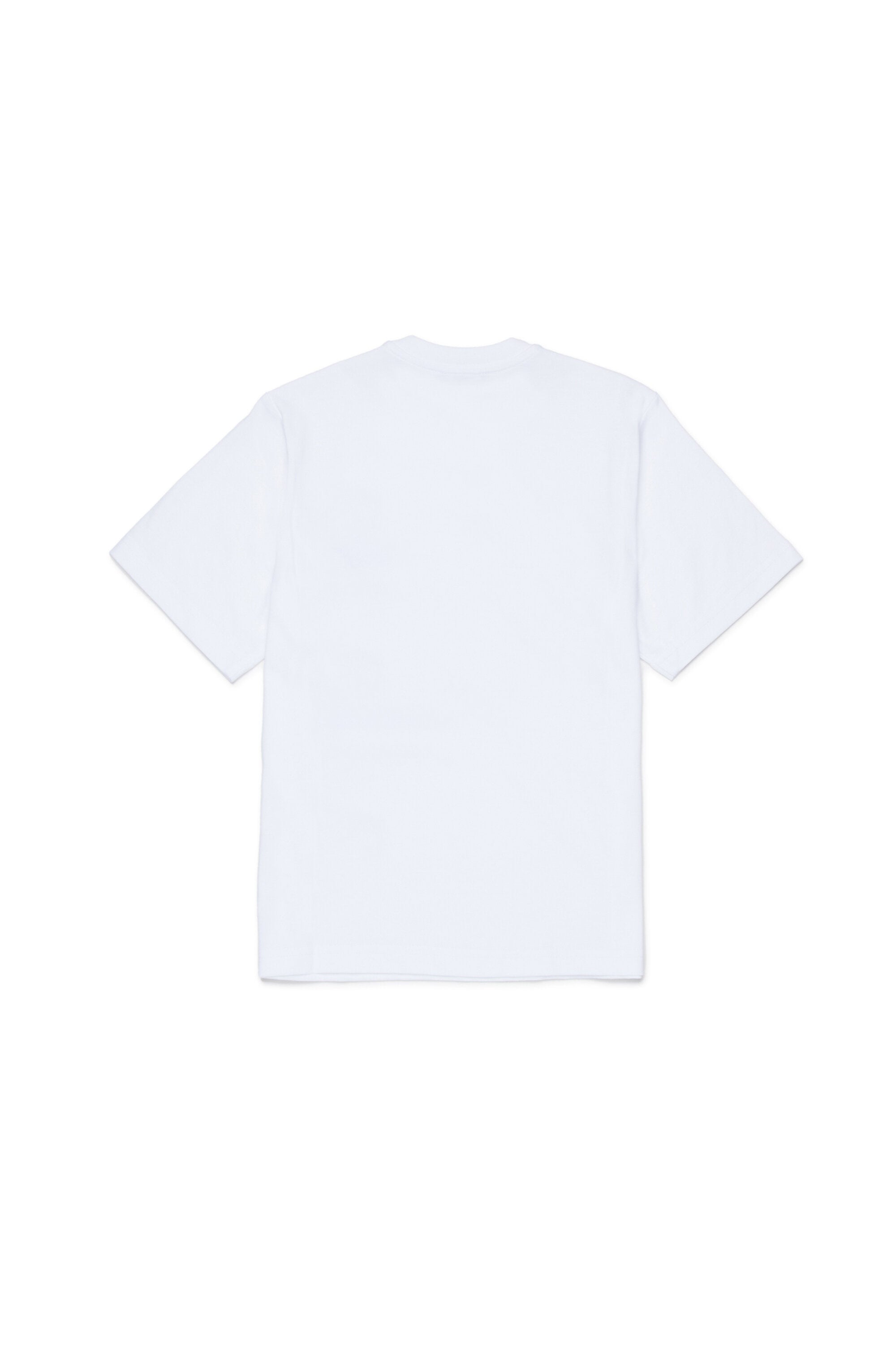 Camiseta con logo y aplicaciones de parches