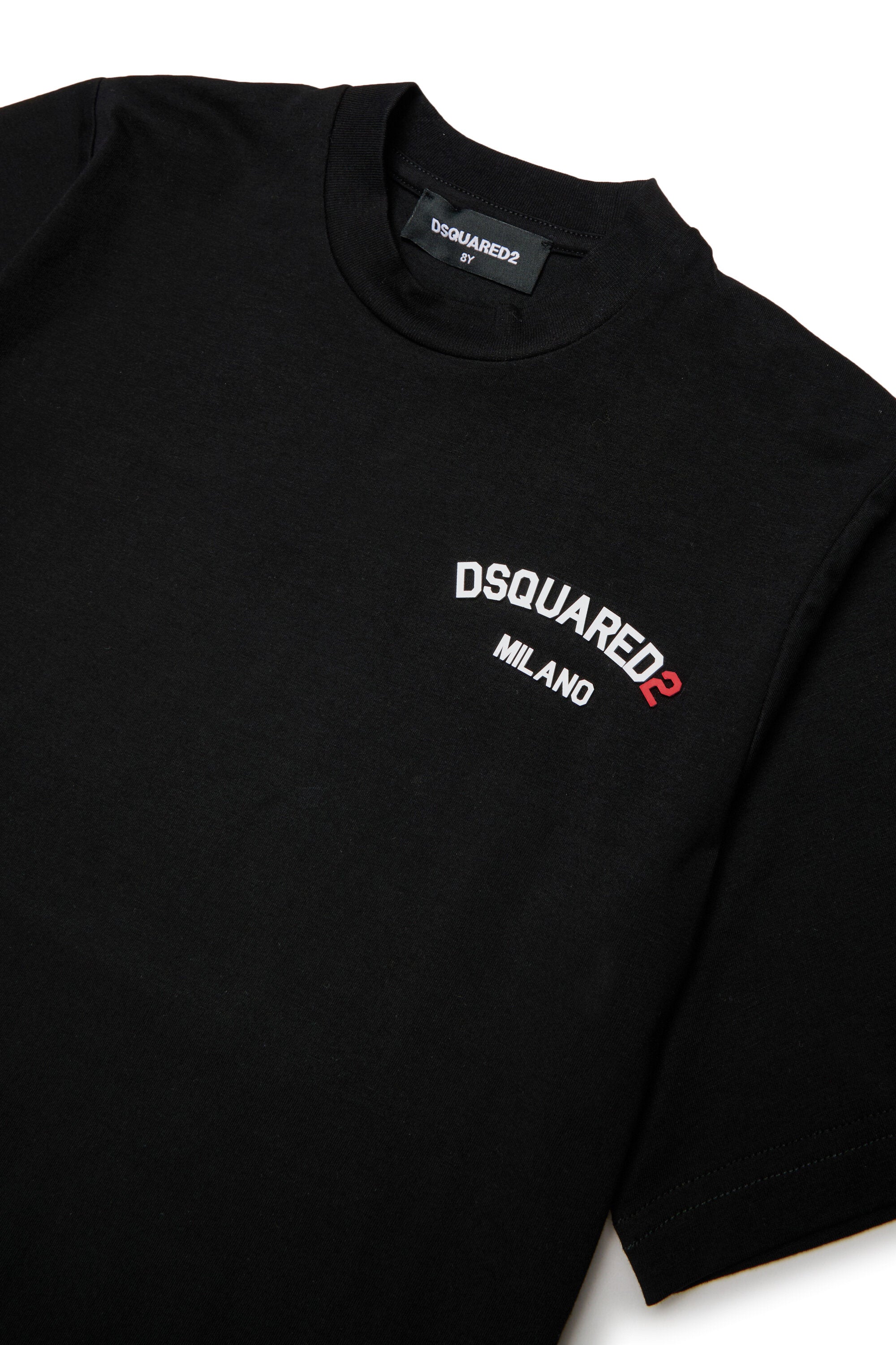 Camiseta de cuello redondo con logo