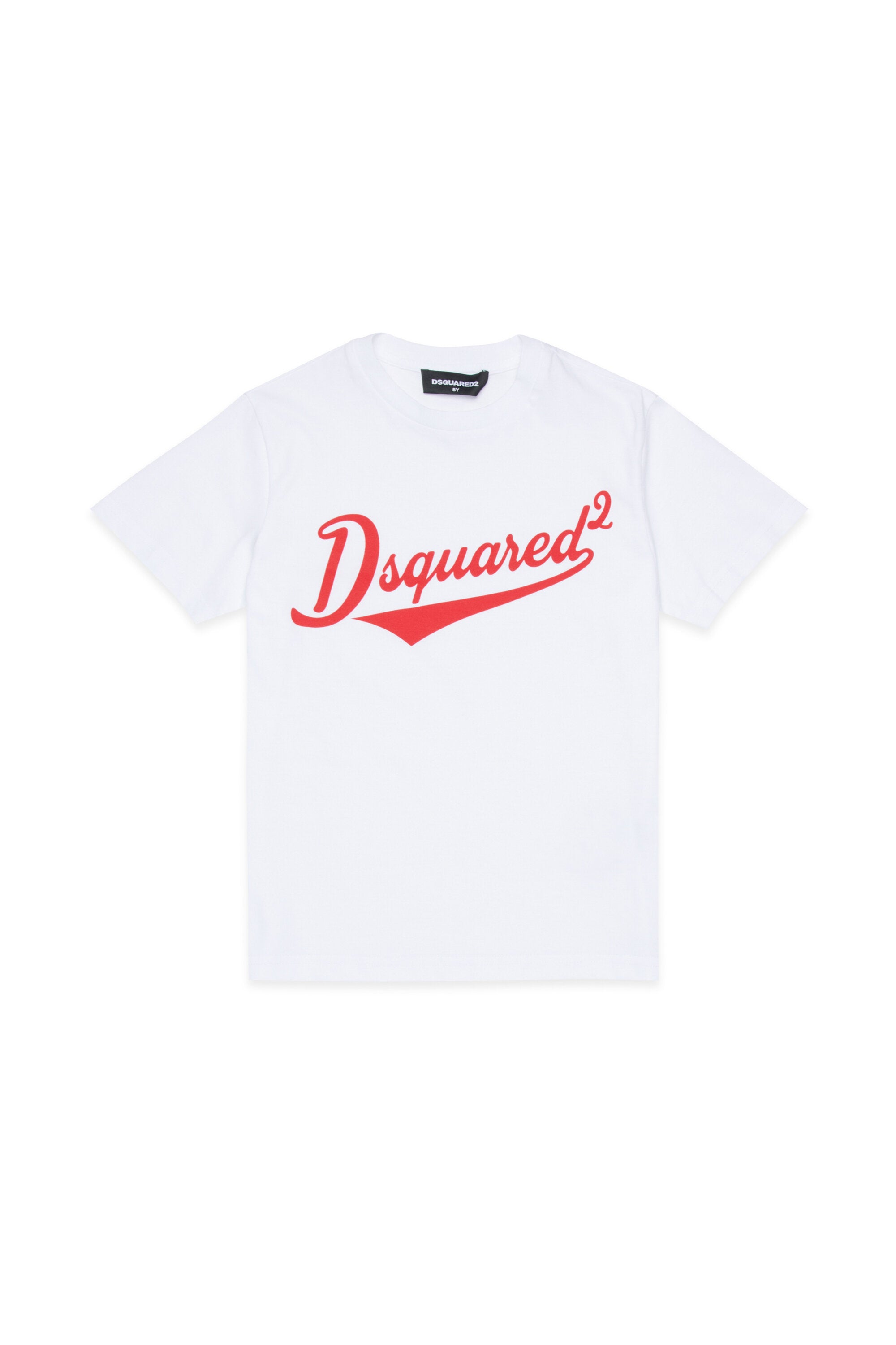Camiseta de cuello redondo con logo estampado