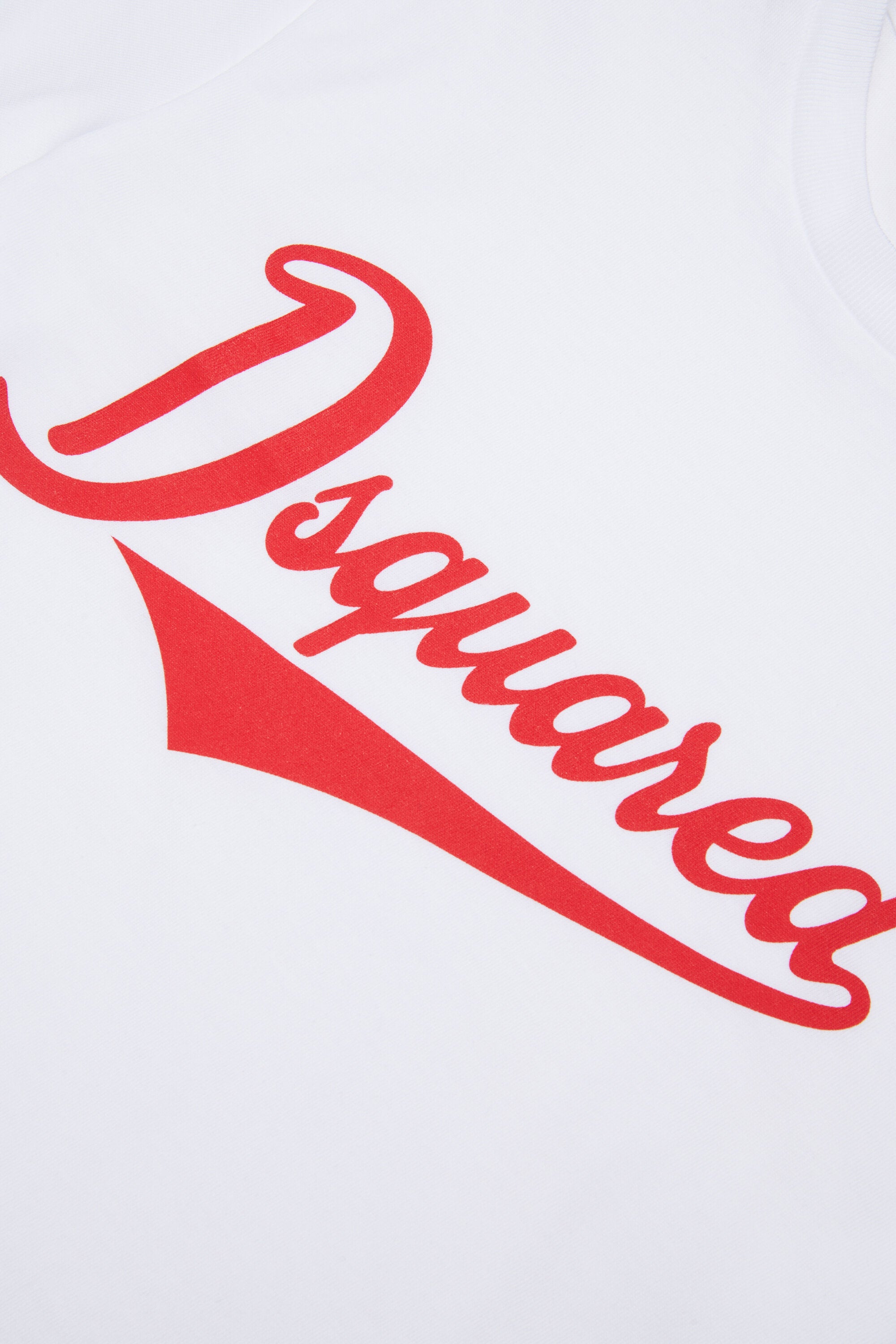 Camiseta de cuello redondo con logo estampado