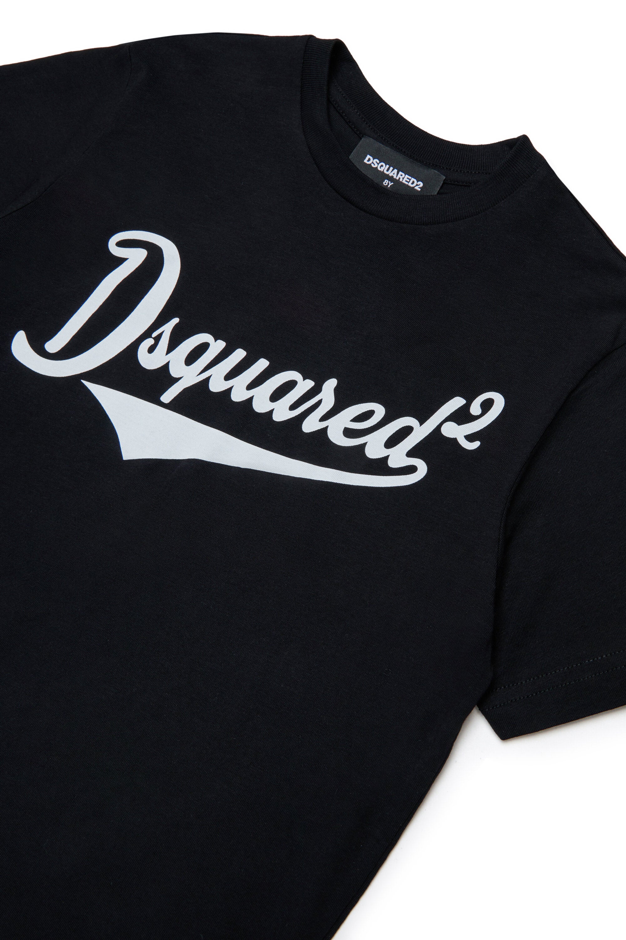 Camiseta de cuello redondo con logo estampado