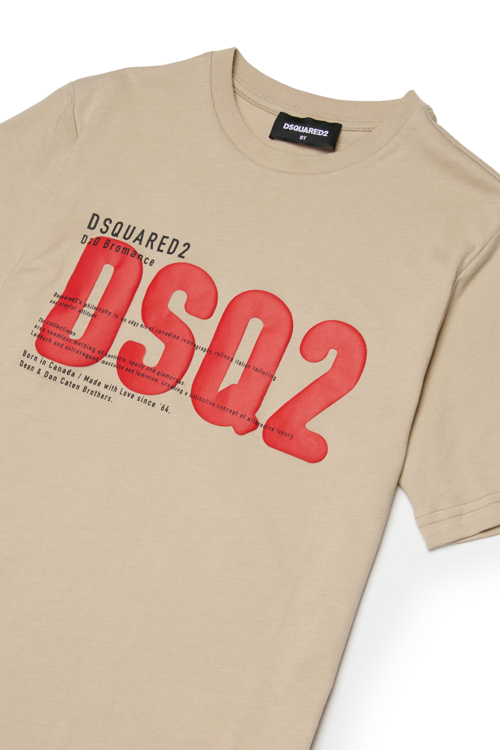 T-shirt with printed DSQ2 logo