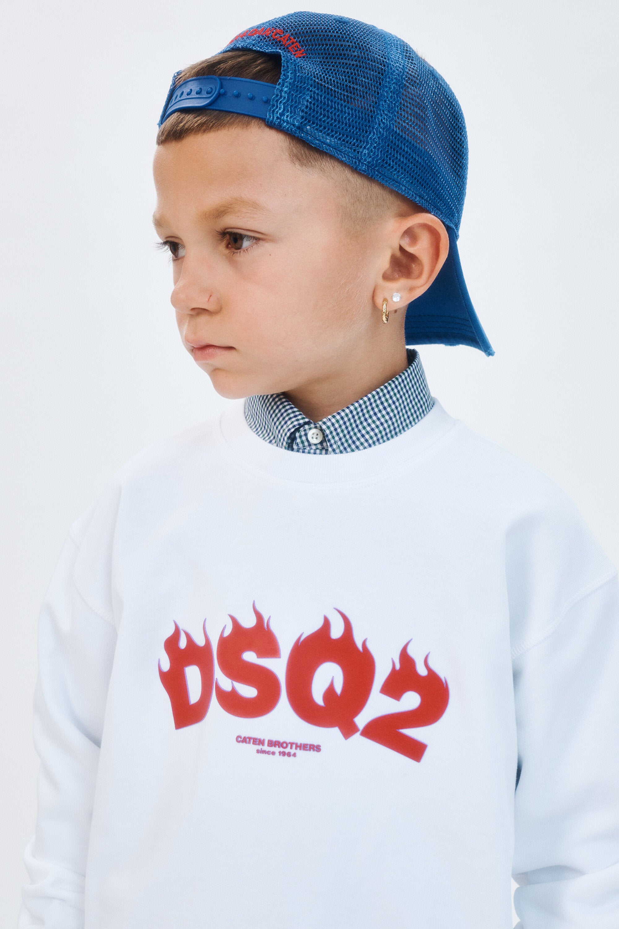 Sudadera de cuello redondo con logo DSQ2