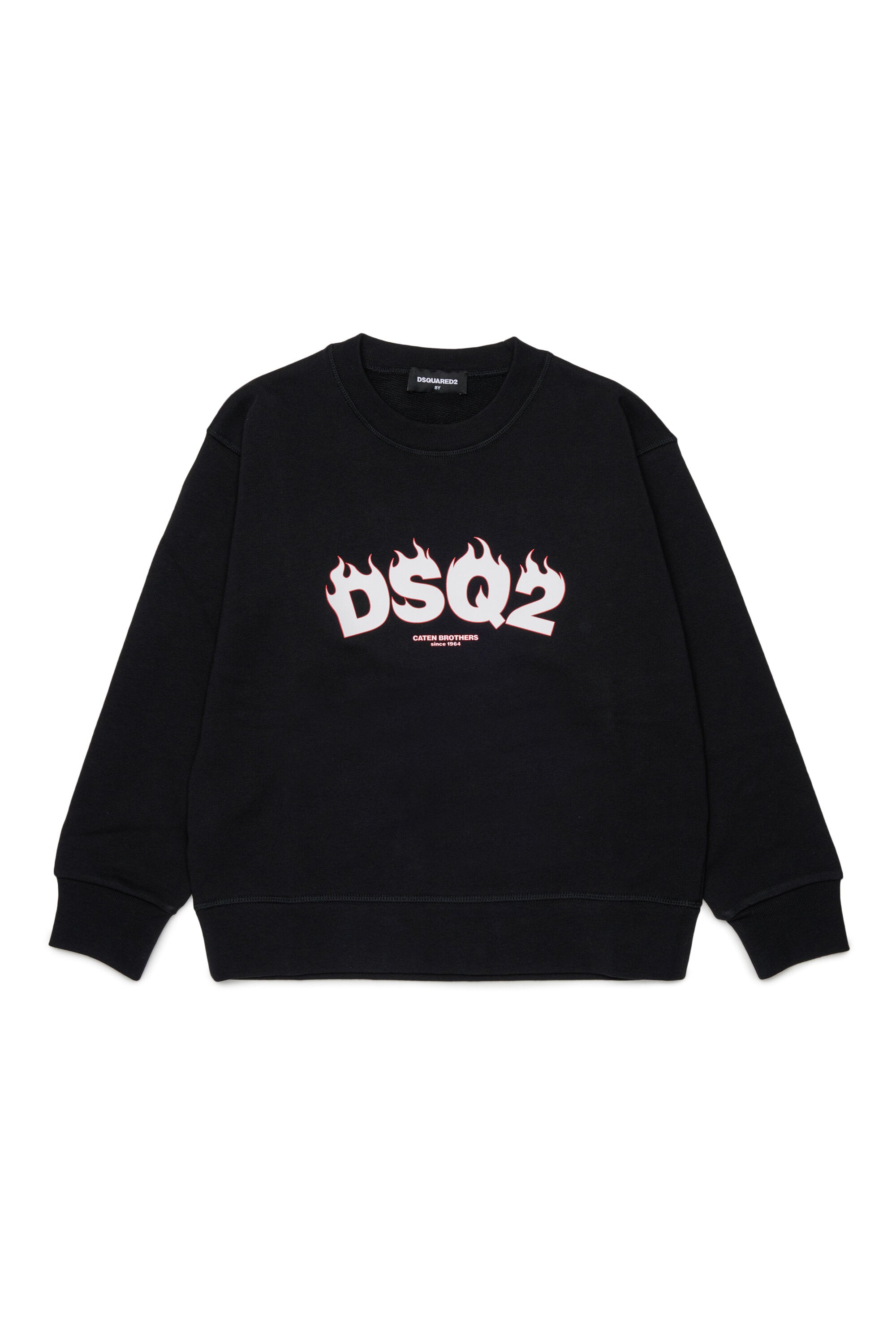 Sudadera de cuello redondo con logo DSQ2