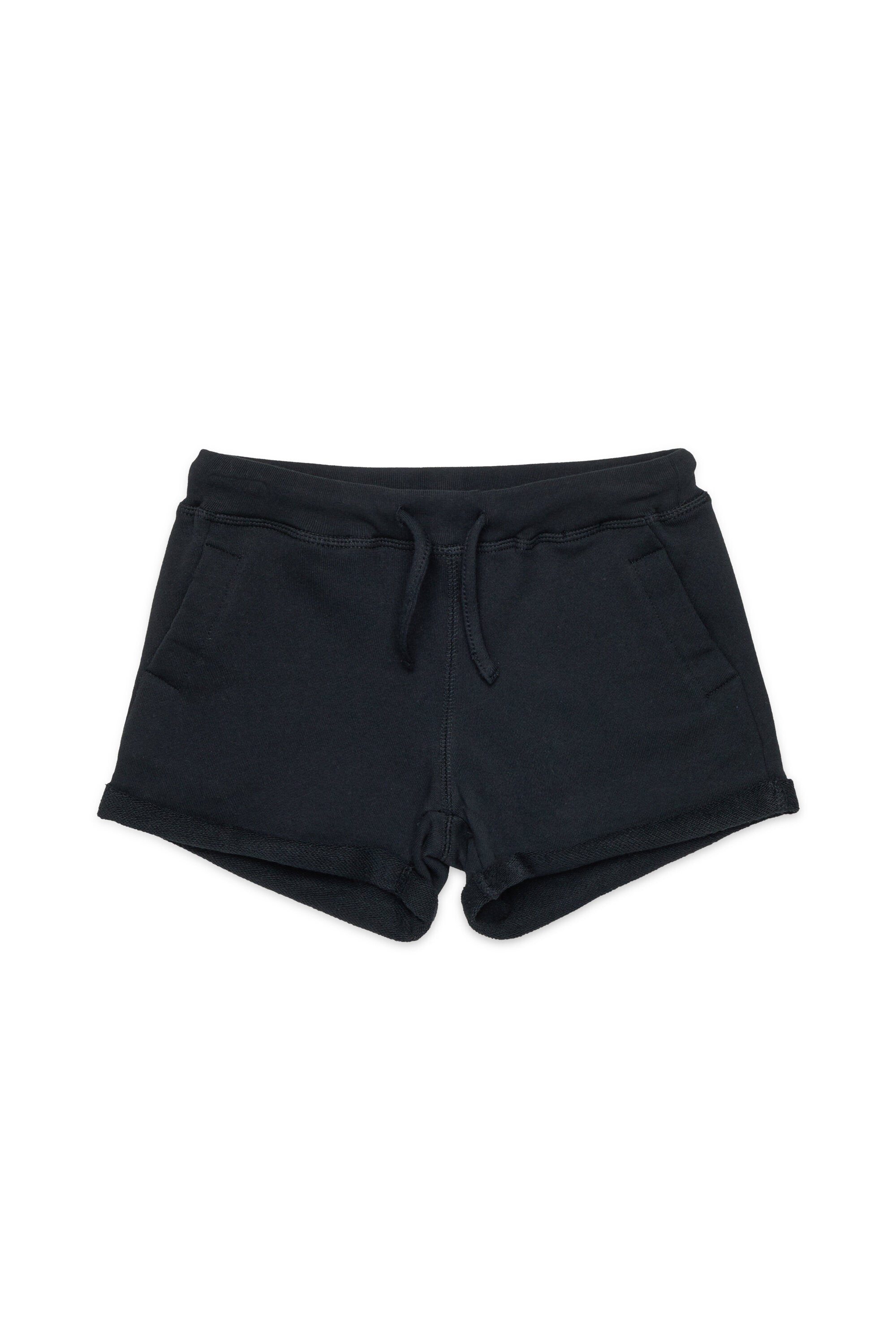 Fleece shorts with logo