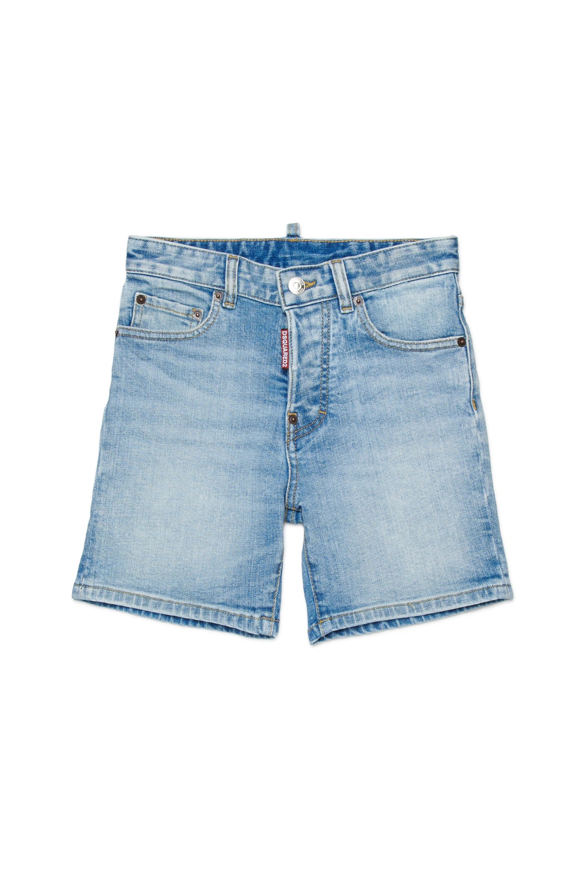 Shorts vaqueros de cinco bolsillos en denim claro