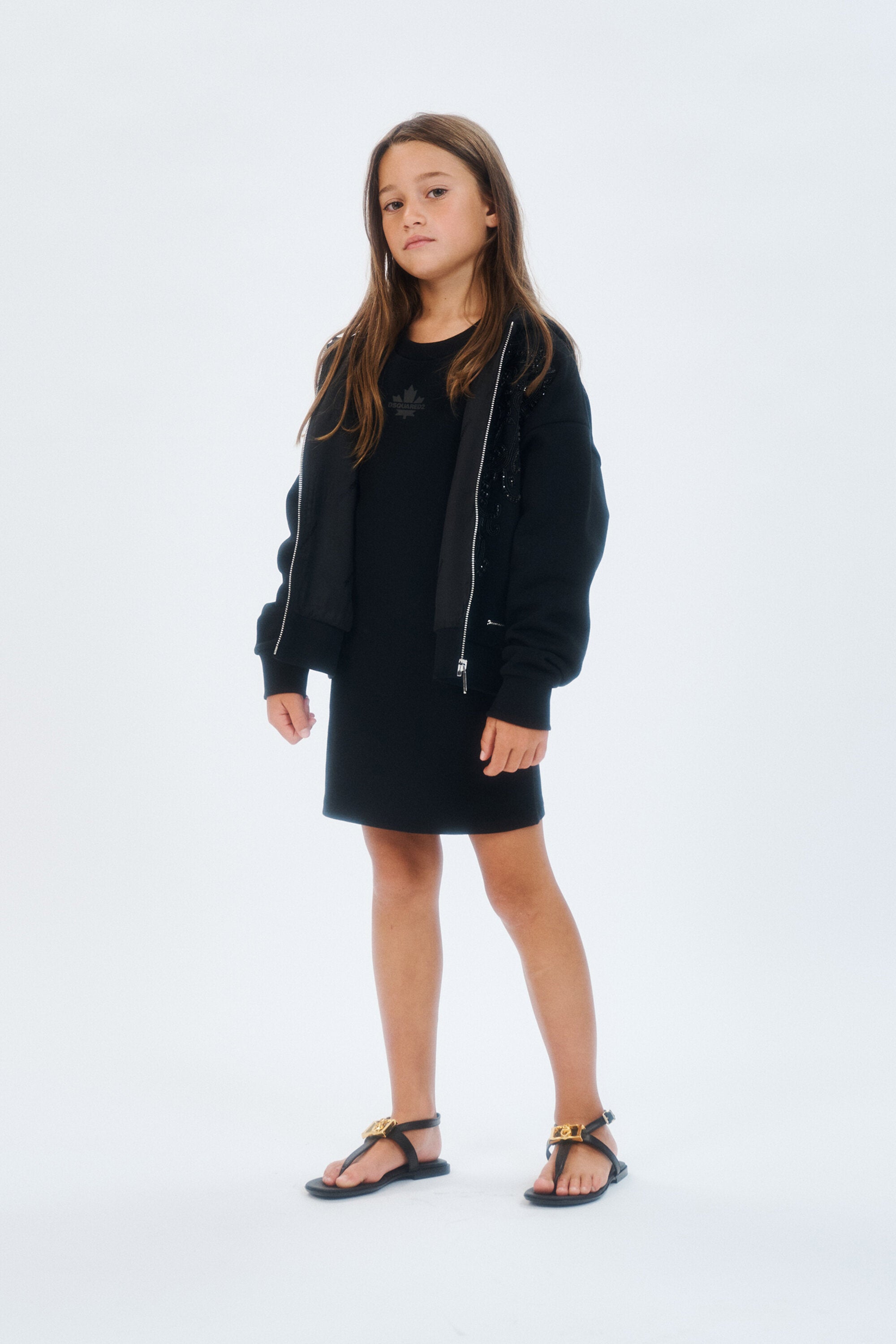 Short dress with logo