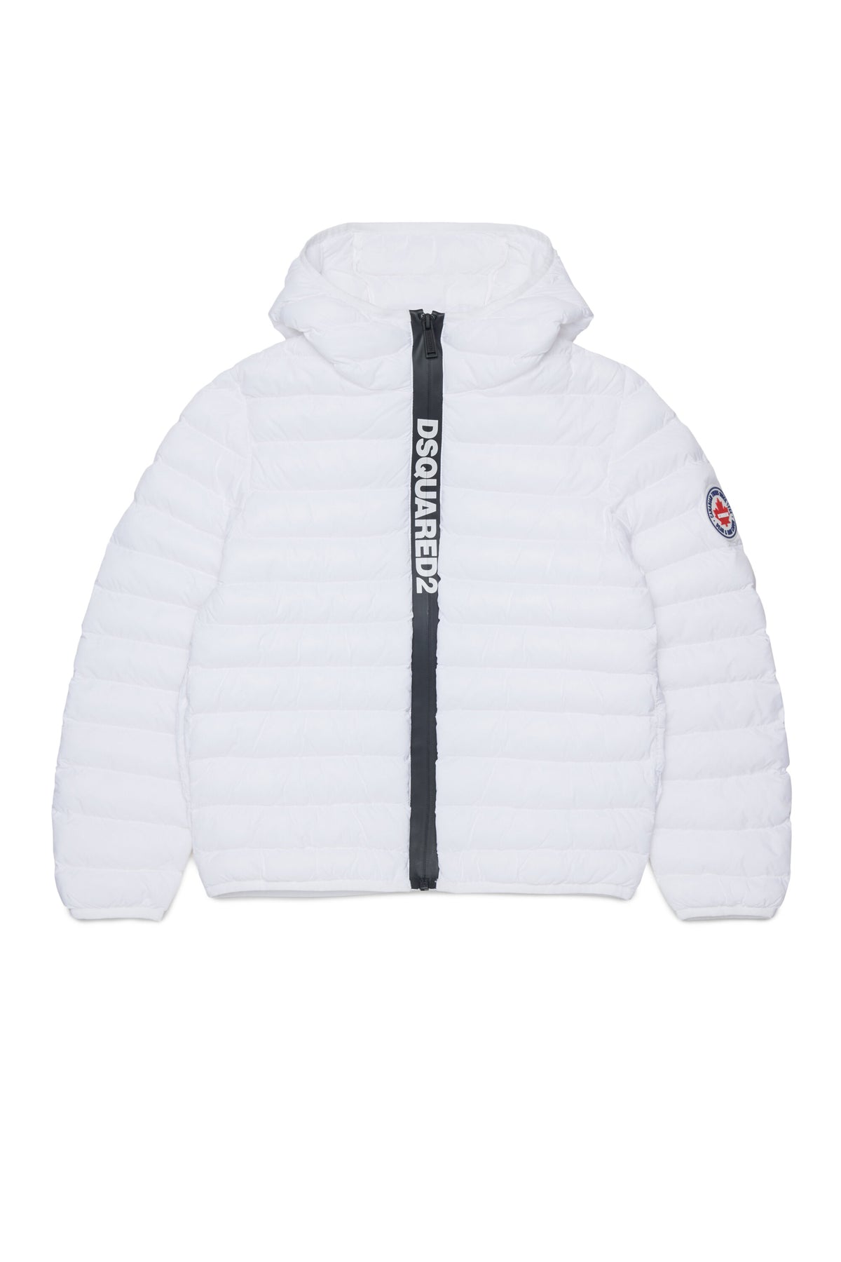 Chaqueta acolchada con logo estampado