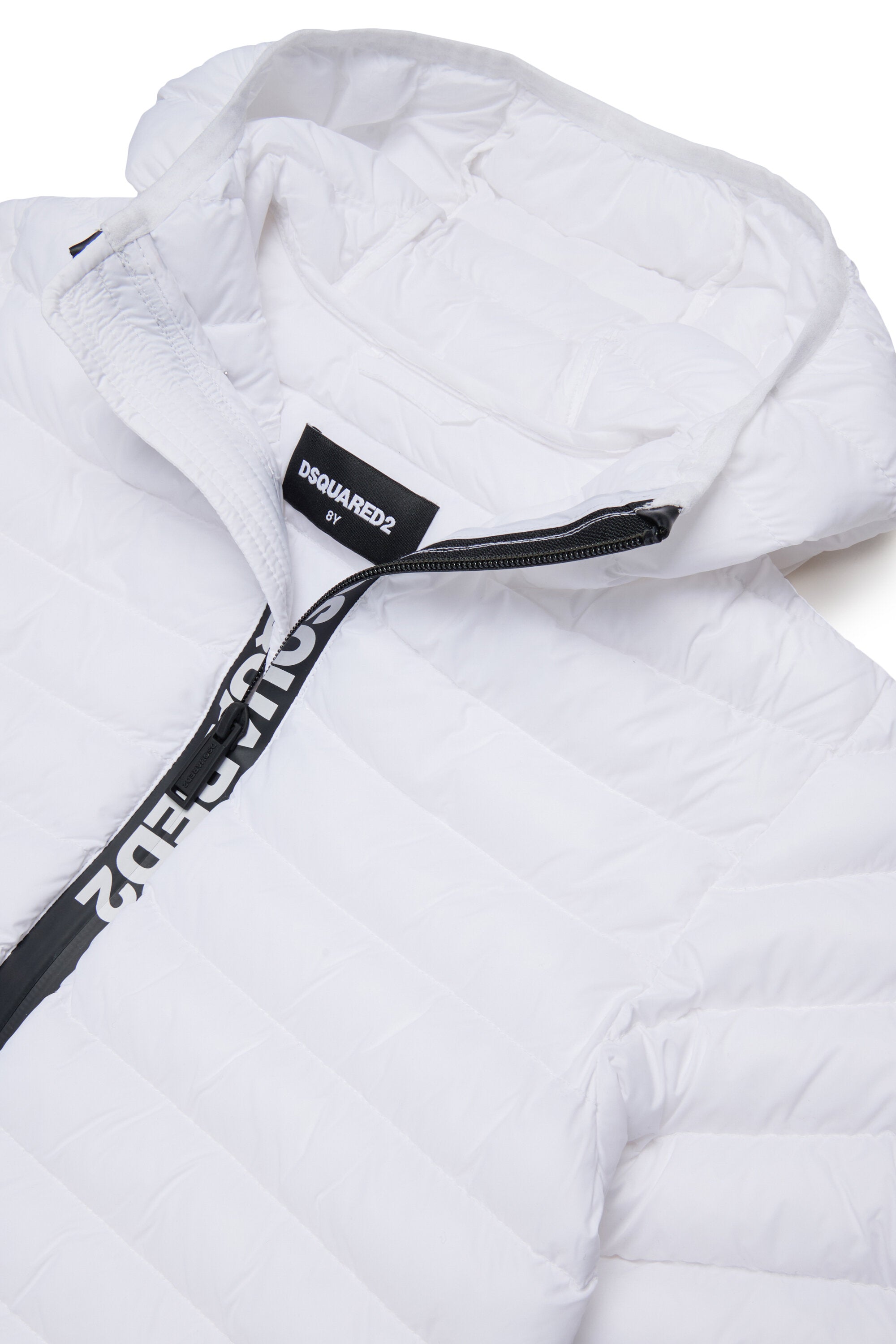 Chaqueta acolchada con logo estampado