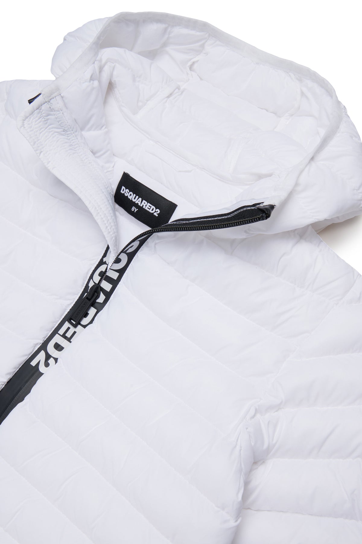 Chaqueta acolchada con logo estampado