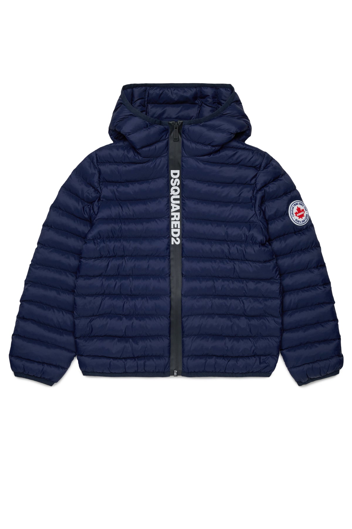 Chaqueta acolchada con logo estampado