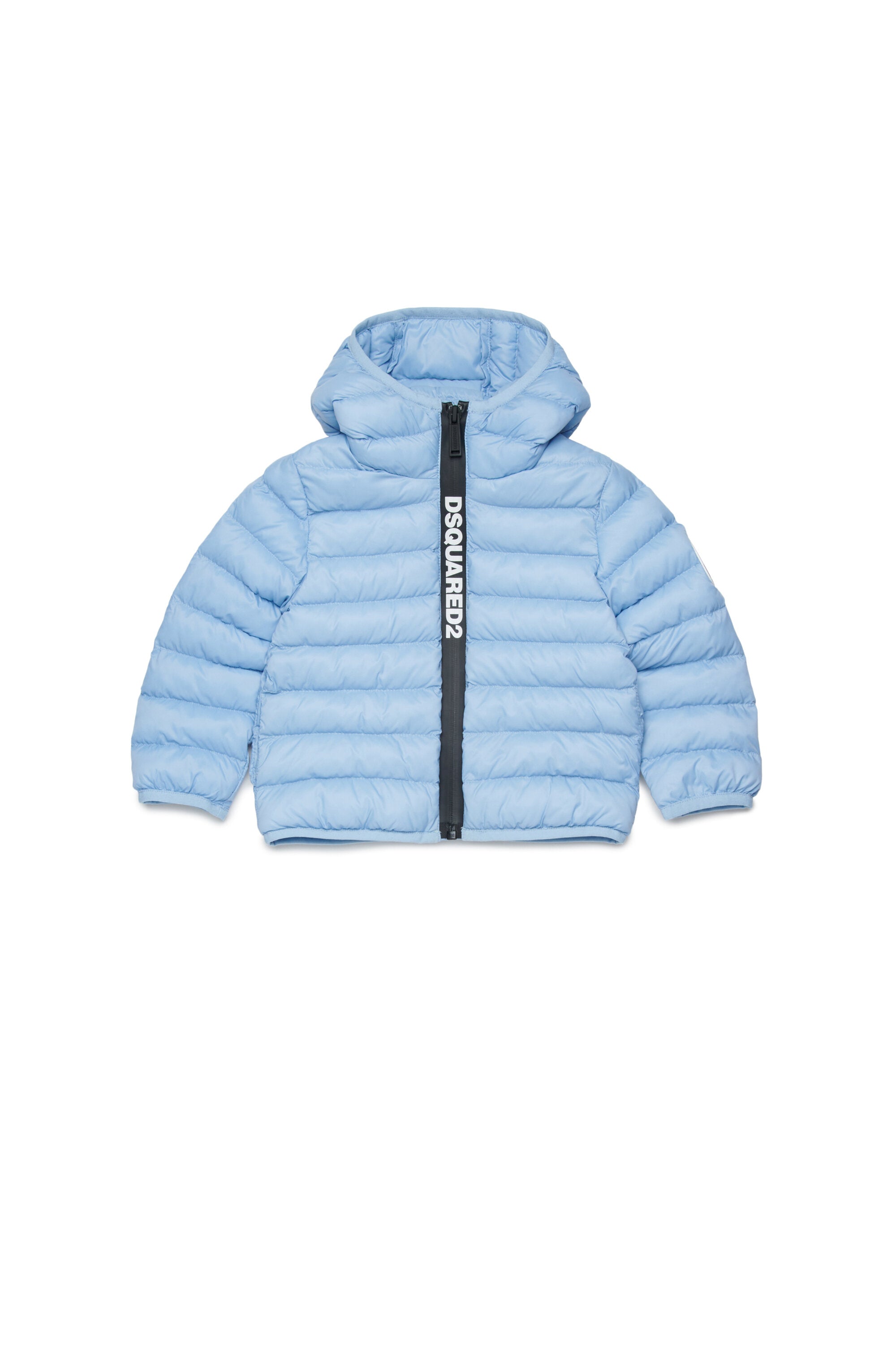Padded jacket with printed logo