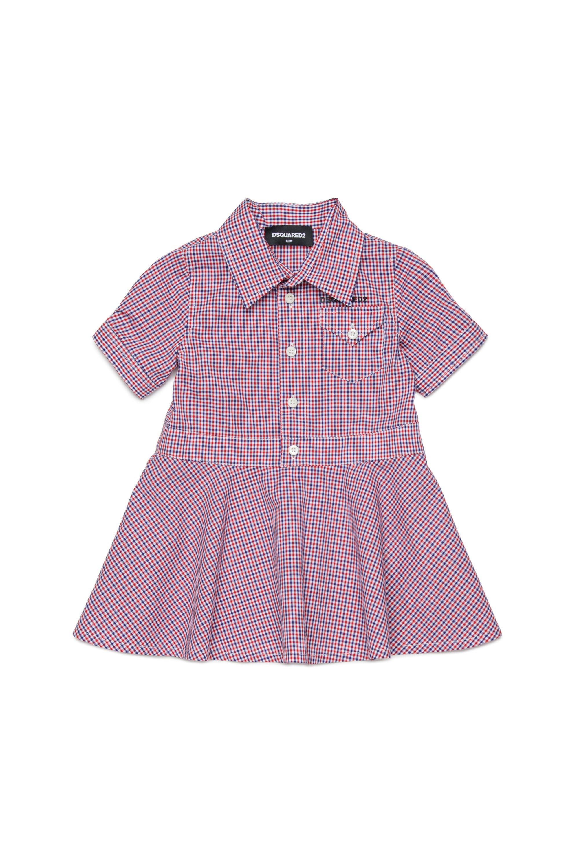 Shirt dress with logo