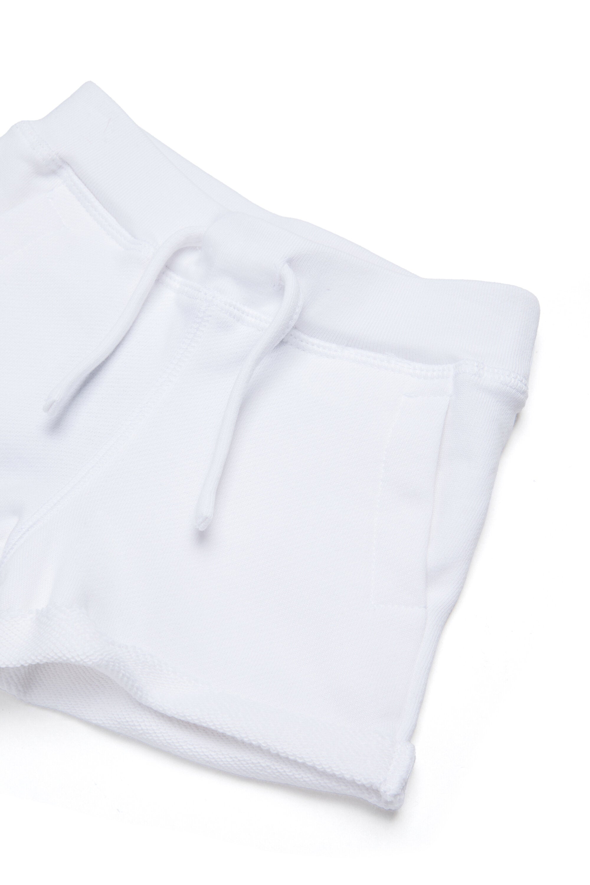 Fleece shorts with logo