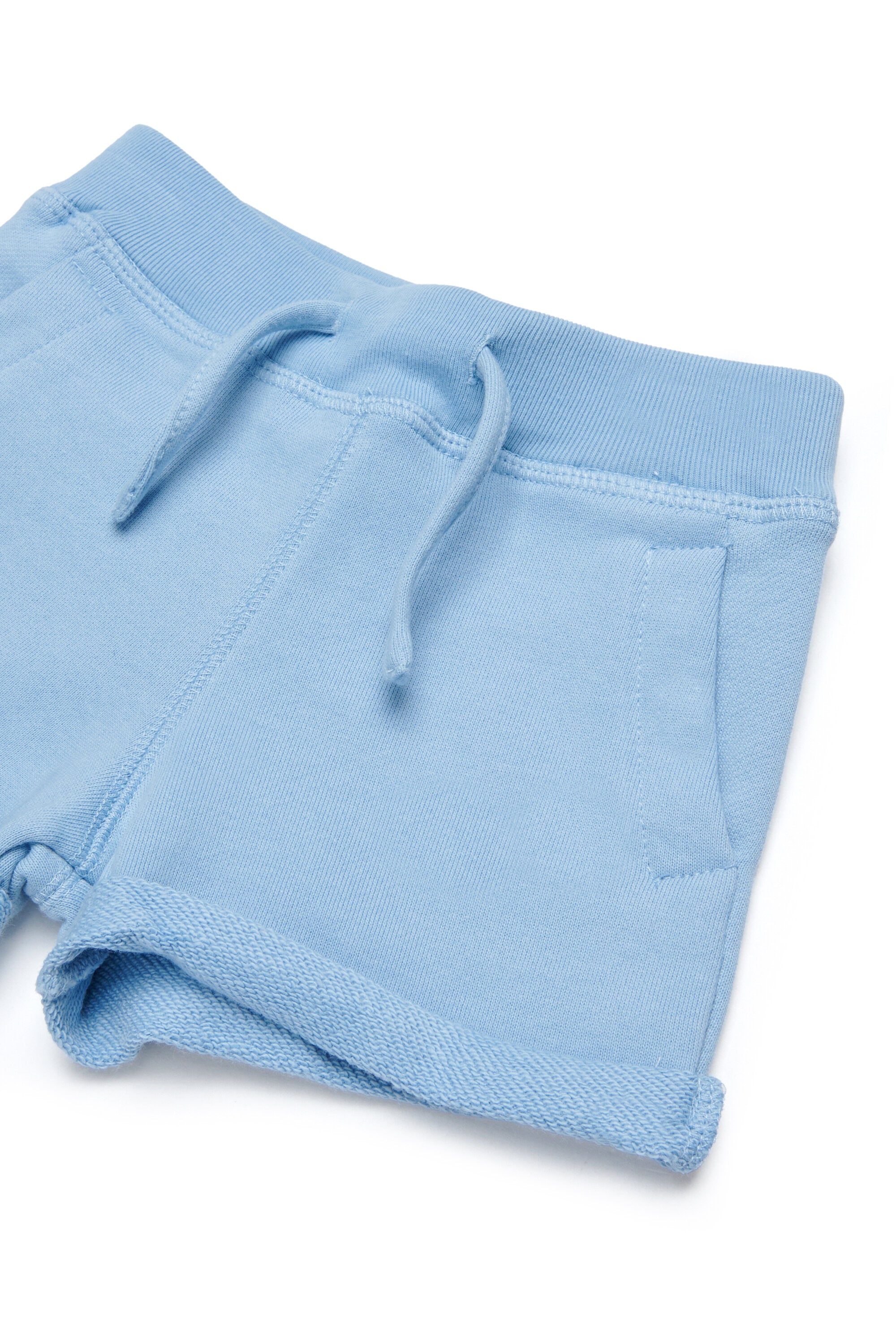 Fleece shorts with logo