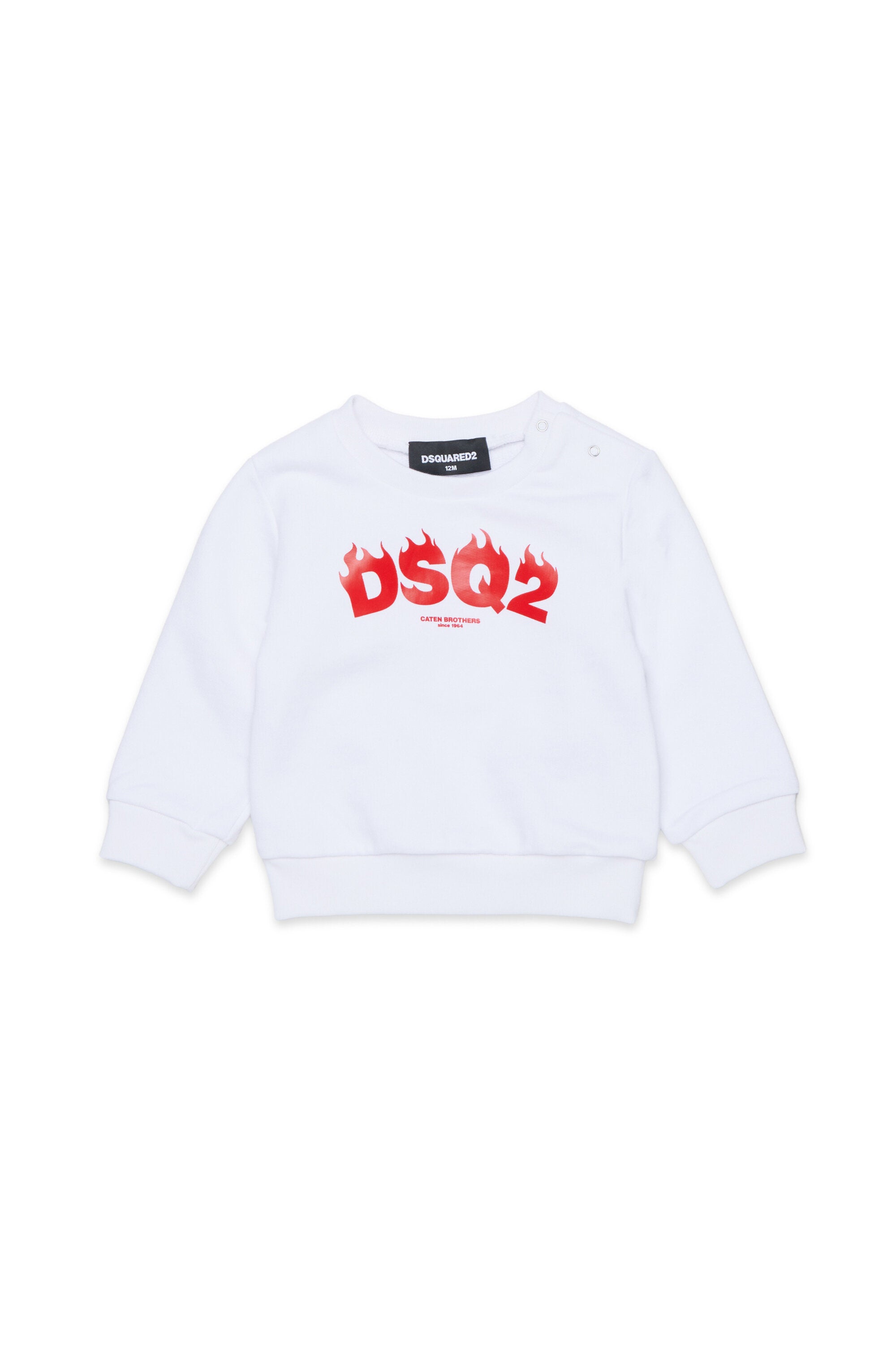Crew neck sweatshirt with DSQ2 logo