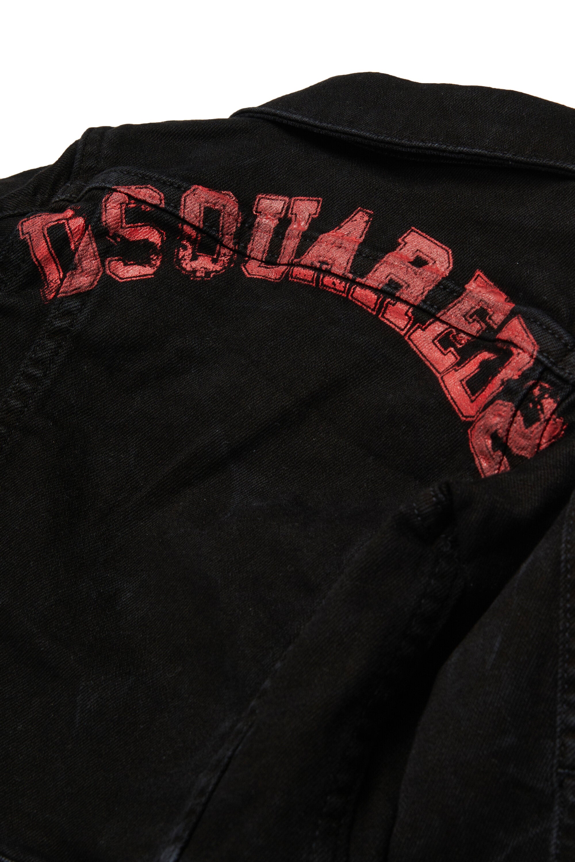 Chaqueta vaquera con logo estampado