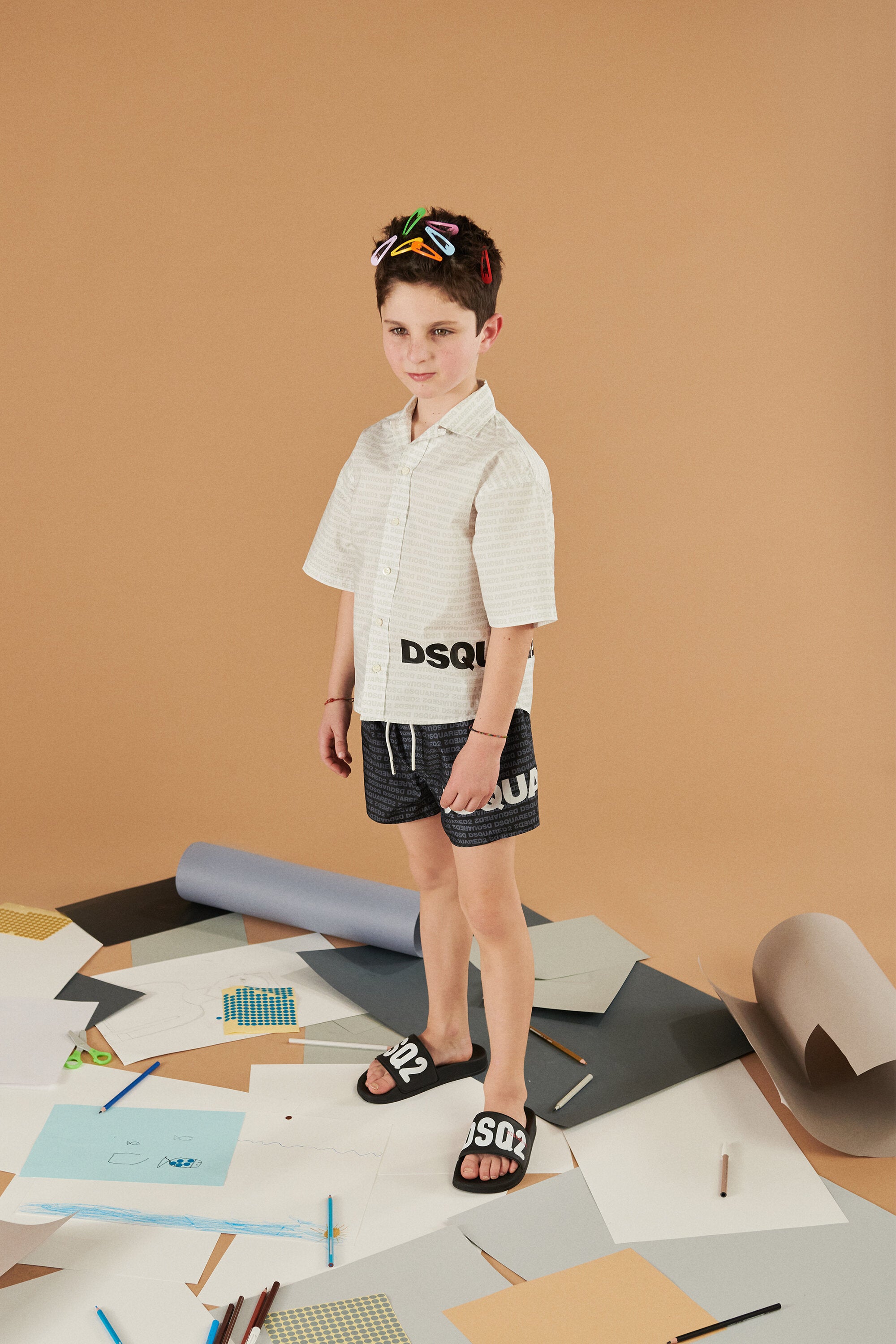 Bañador bóxer con logo