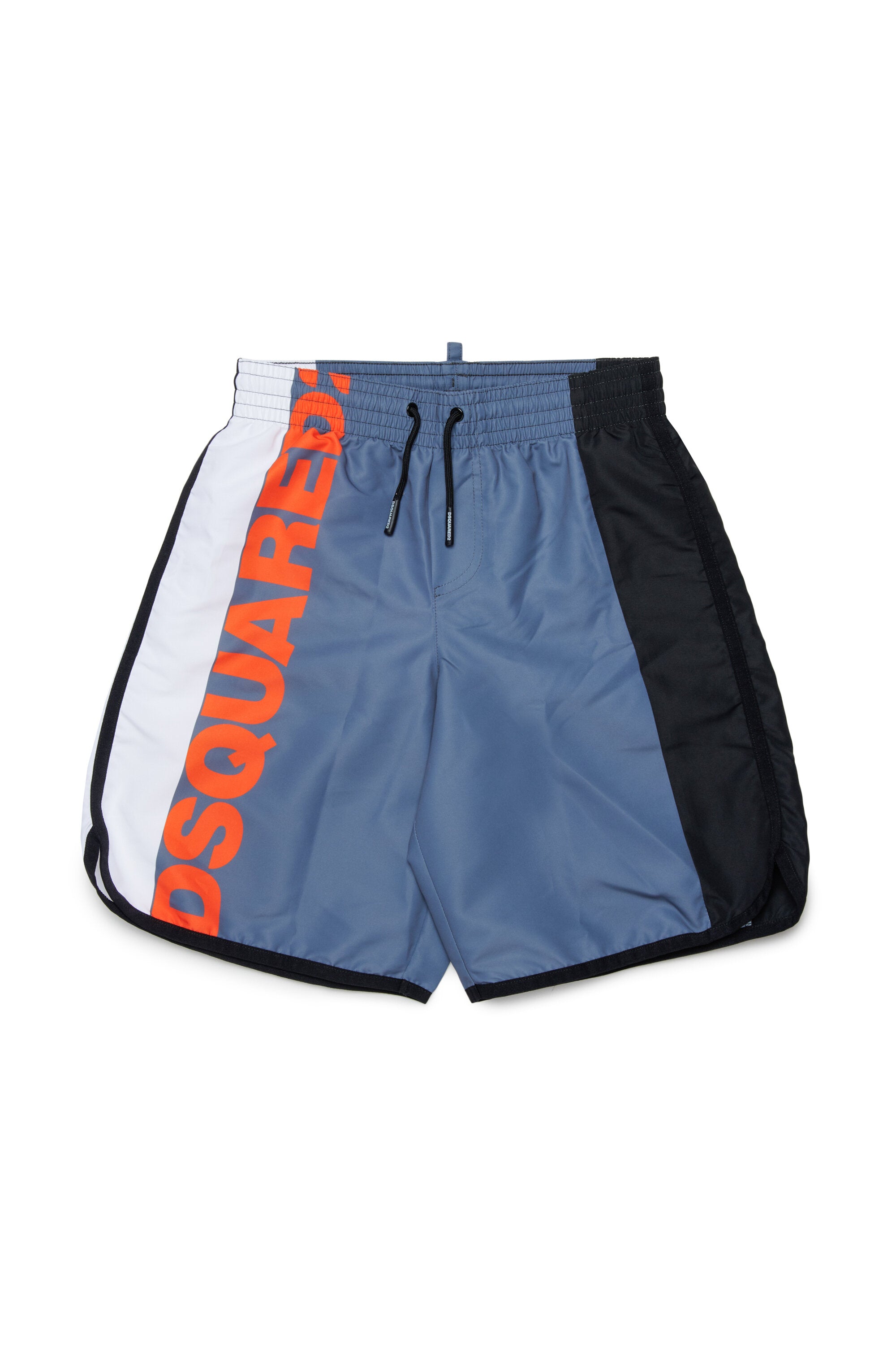 Boxer swim shorts with logo