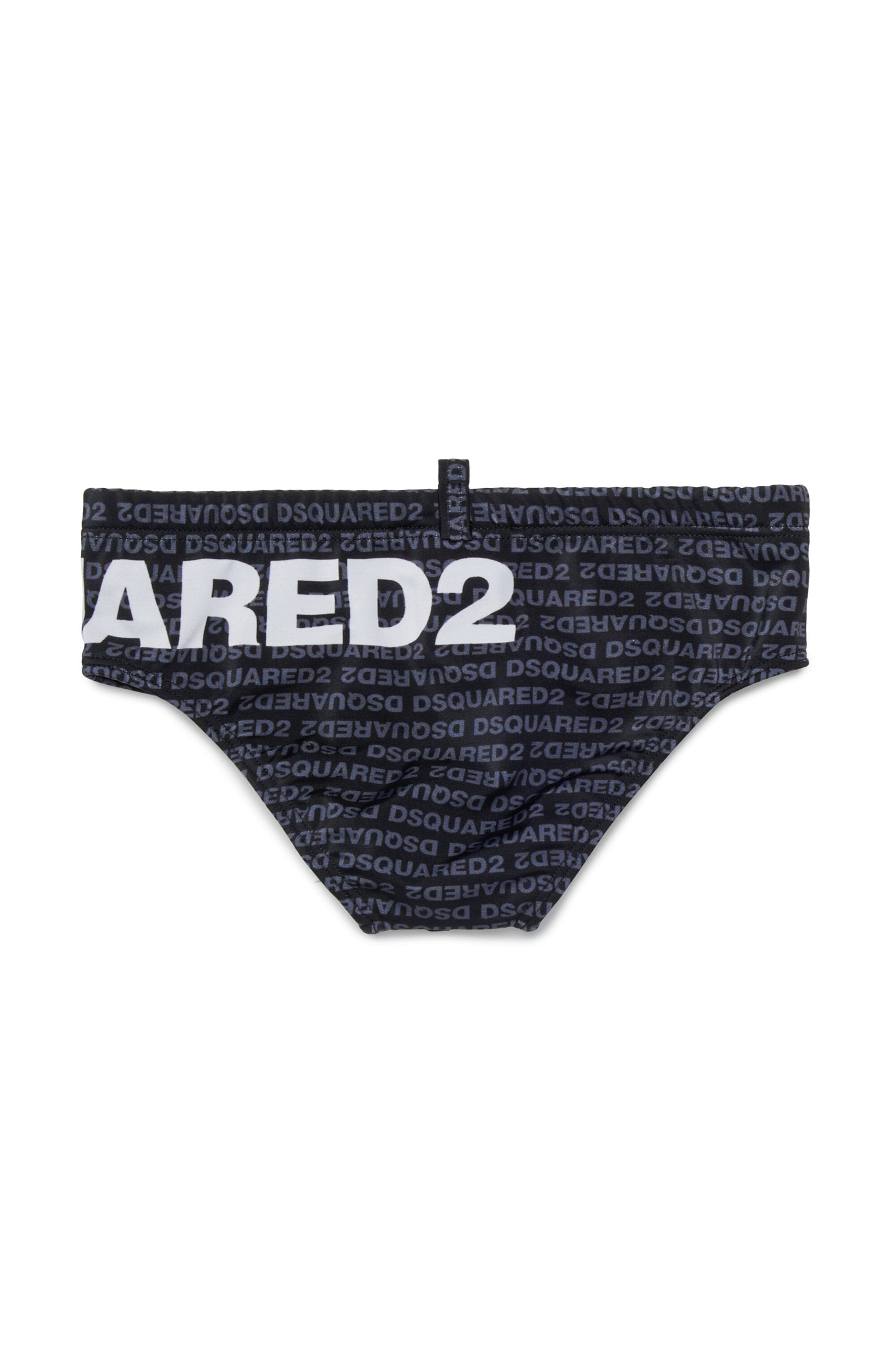 Bañador slip con logo por todas partes