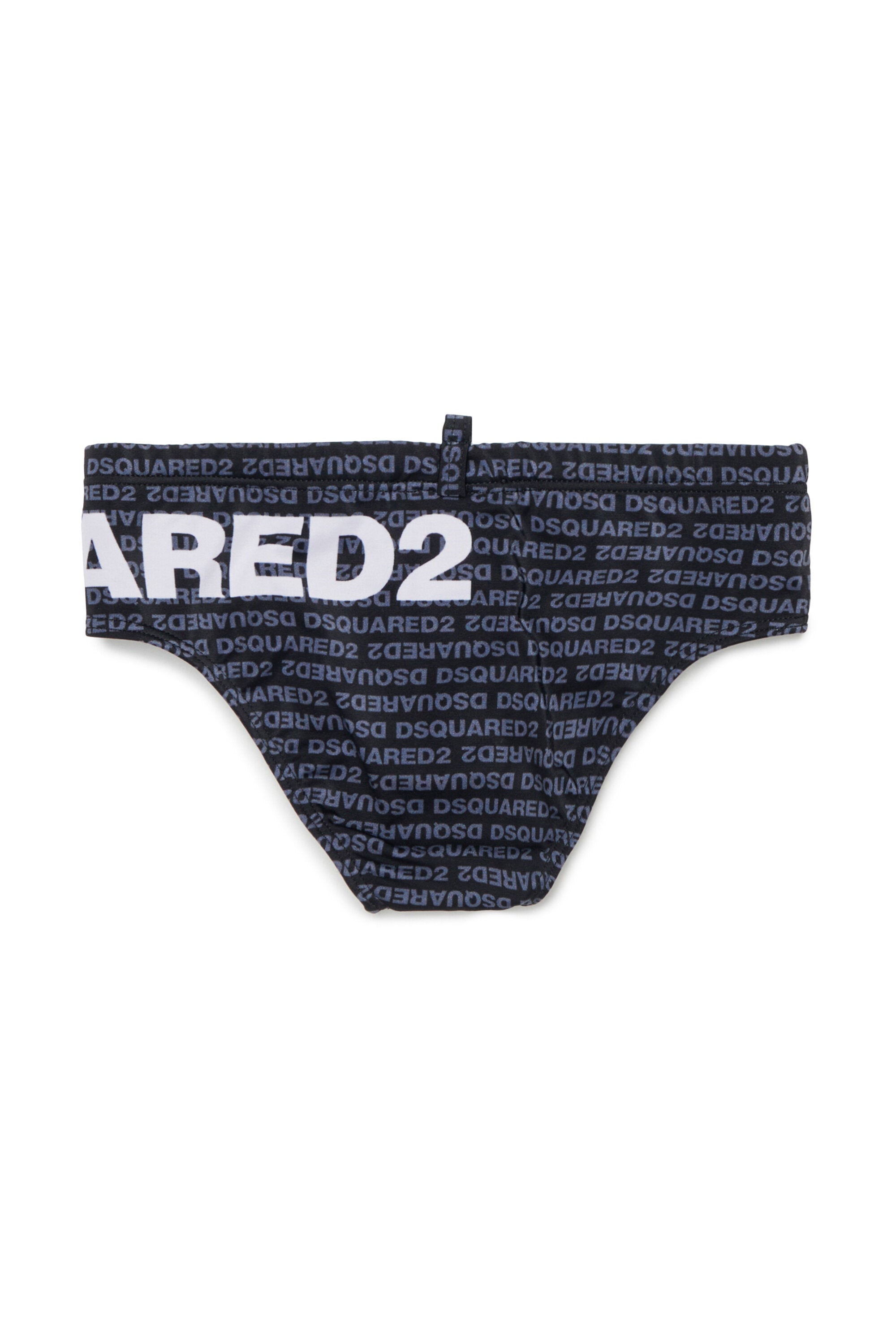 Bañador slip con logo por todas partes