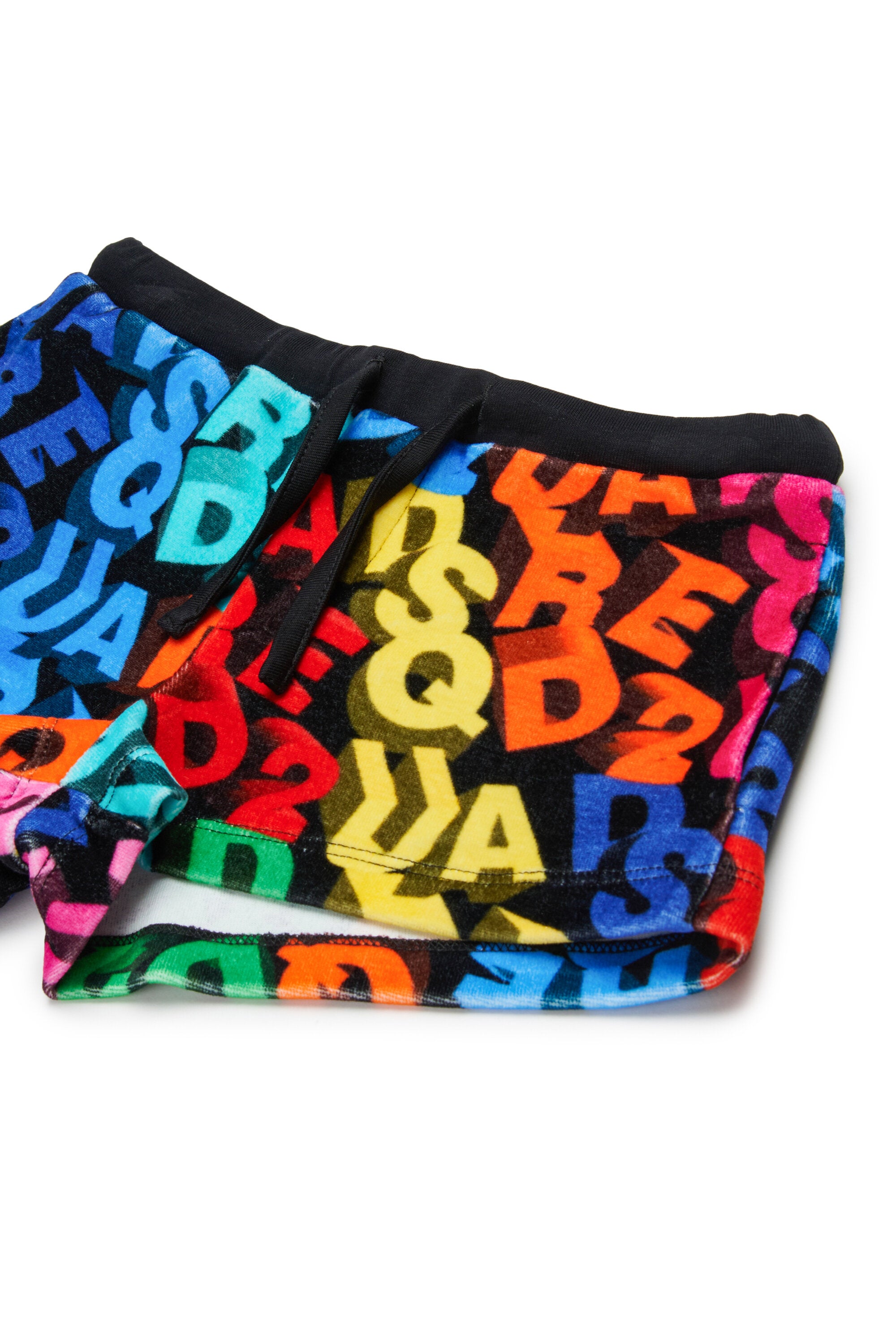 Shorts de punto con logo allover