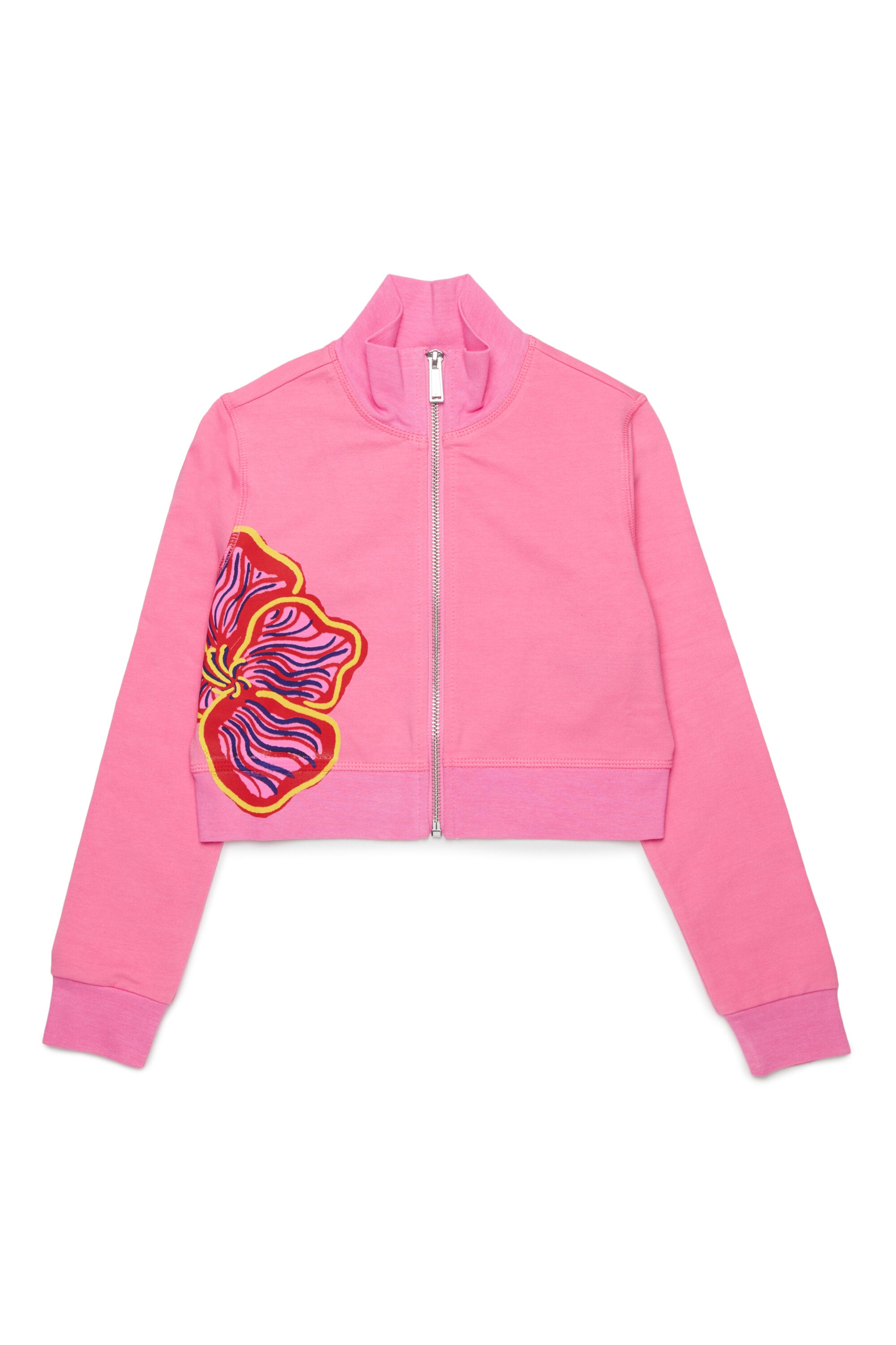 Sudadera con cremallera completa y logo