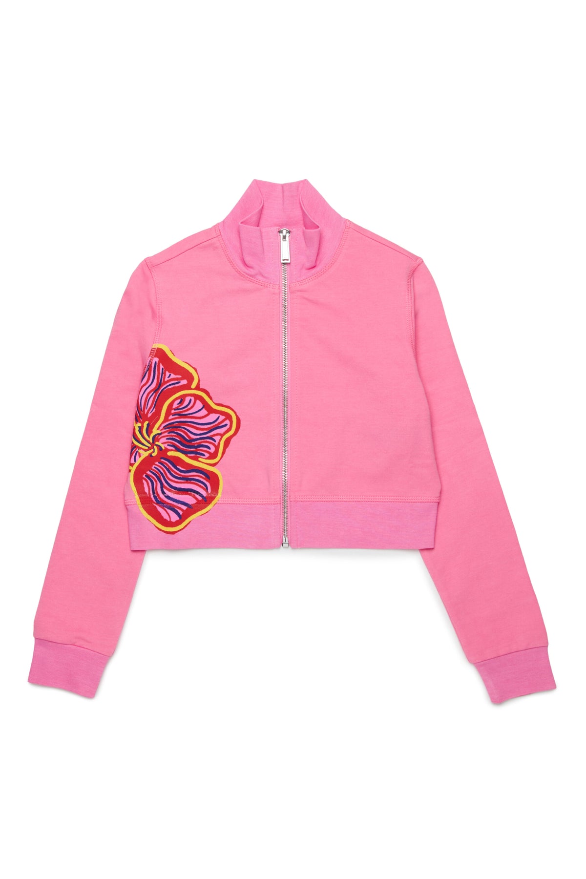 Sudadera con cremallera completa y logo