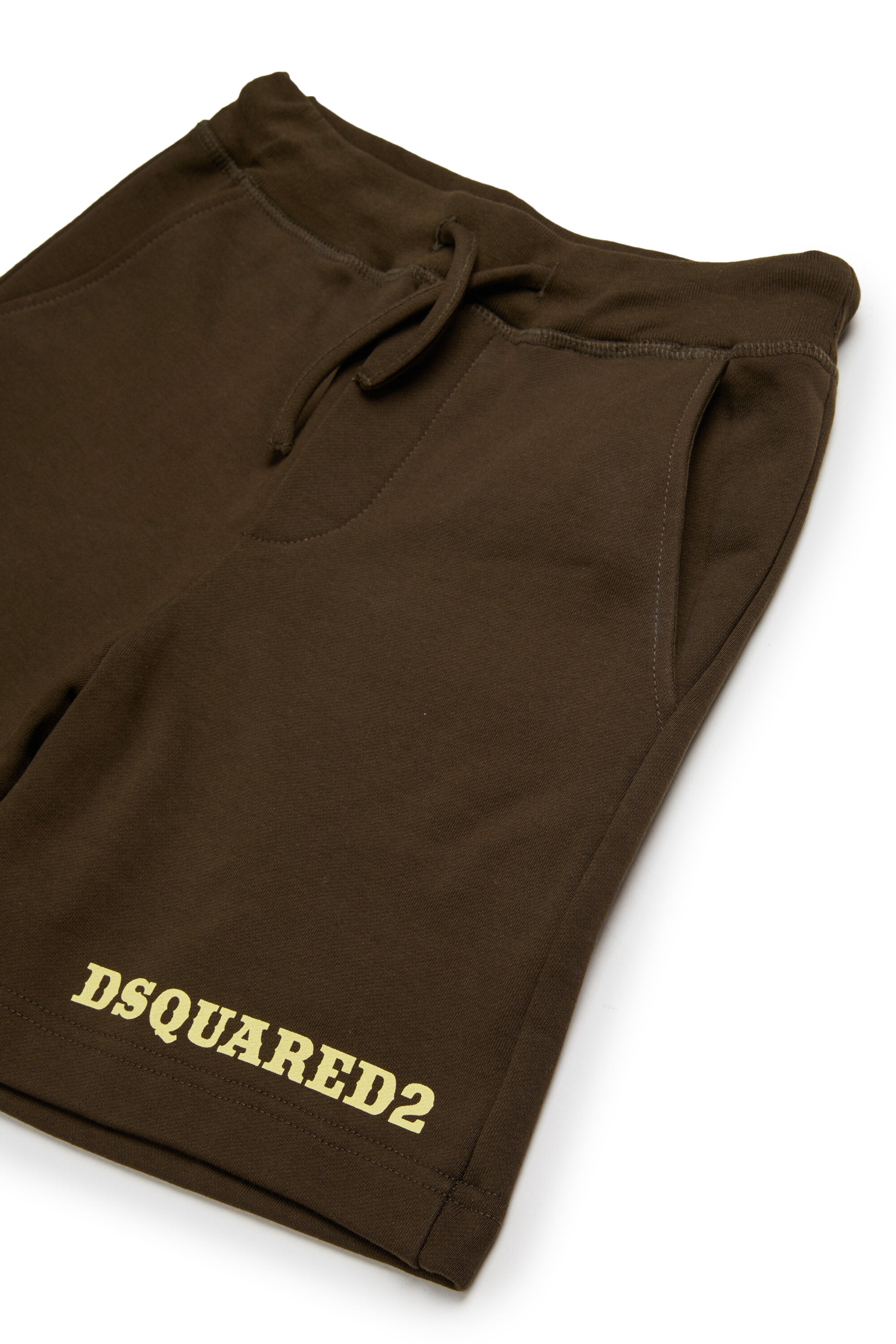 Fleece shorts with logo