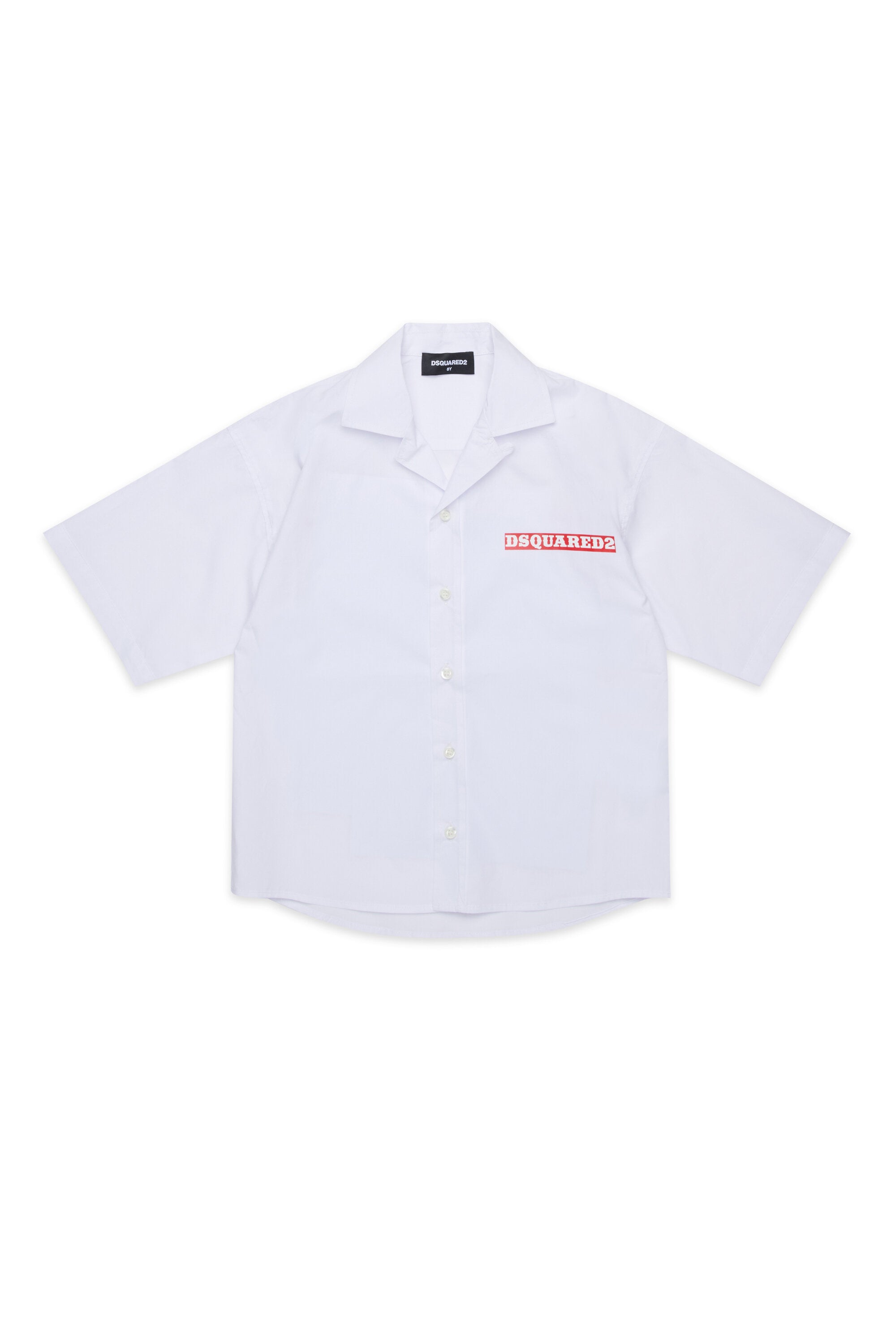 Short-sleeved shirt with logo