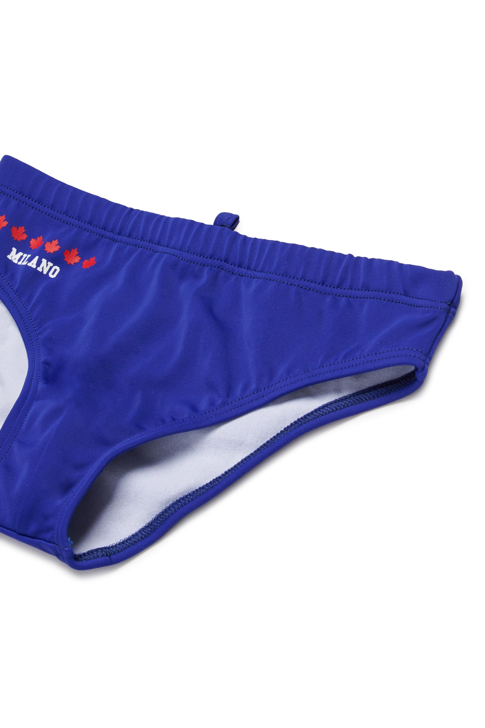 Briefs with logo on the back