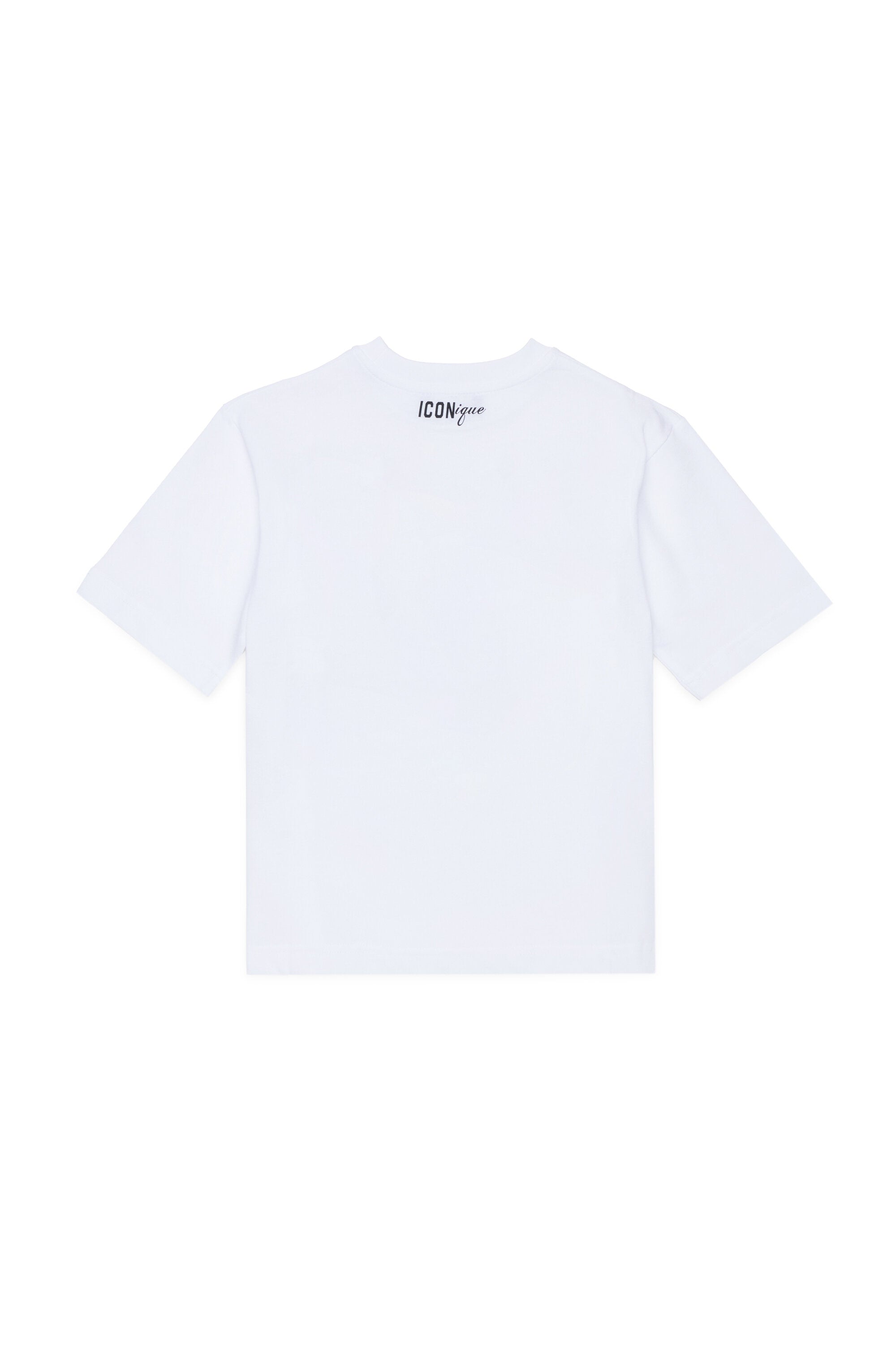 T-shirt with cap print and logo