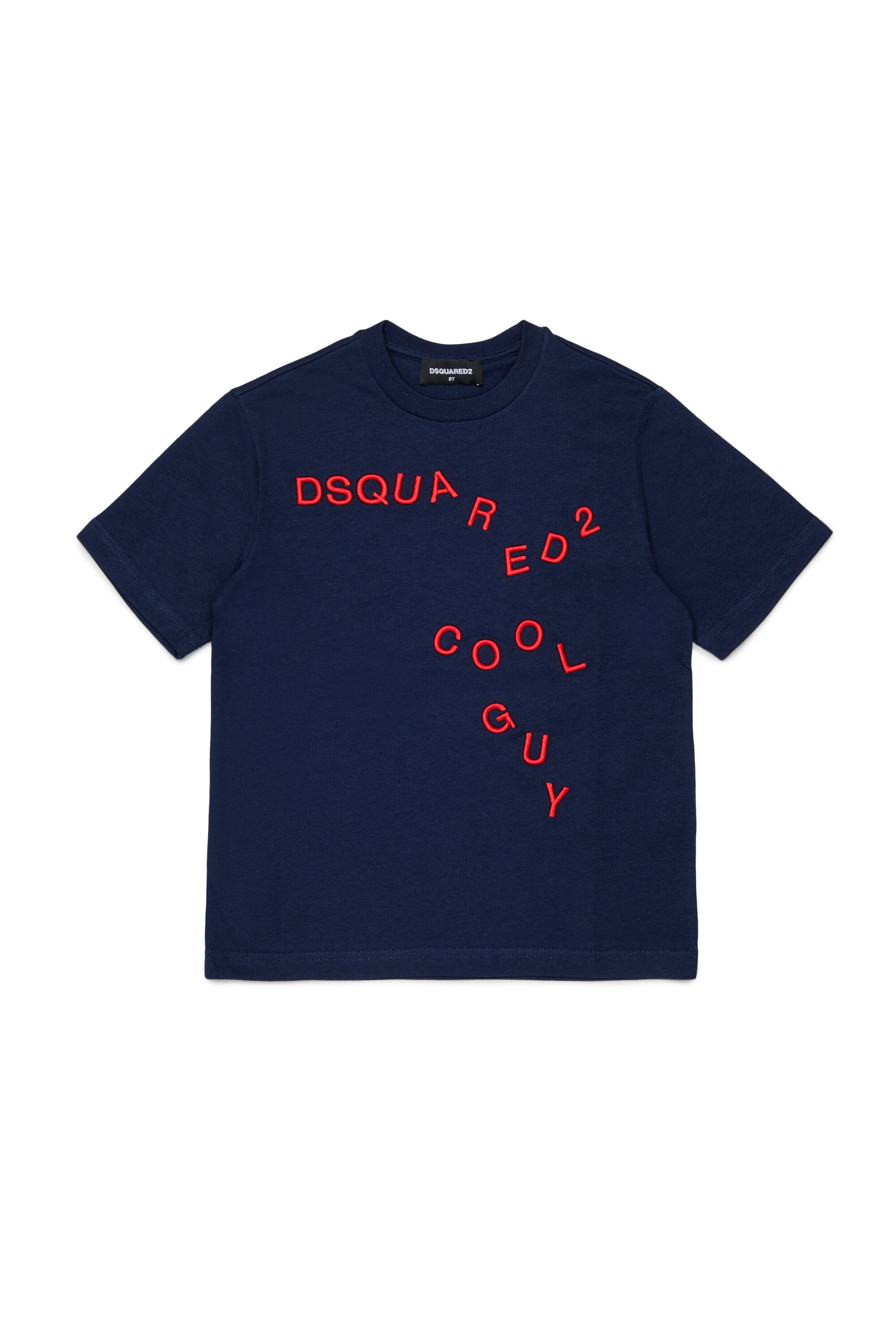 Camiseta con logo bordado en la parte delantera
