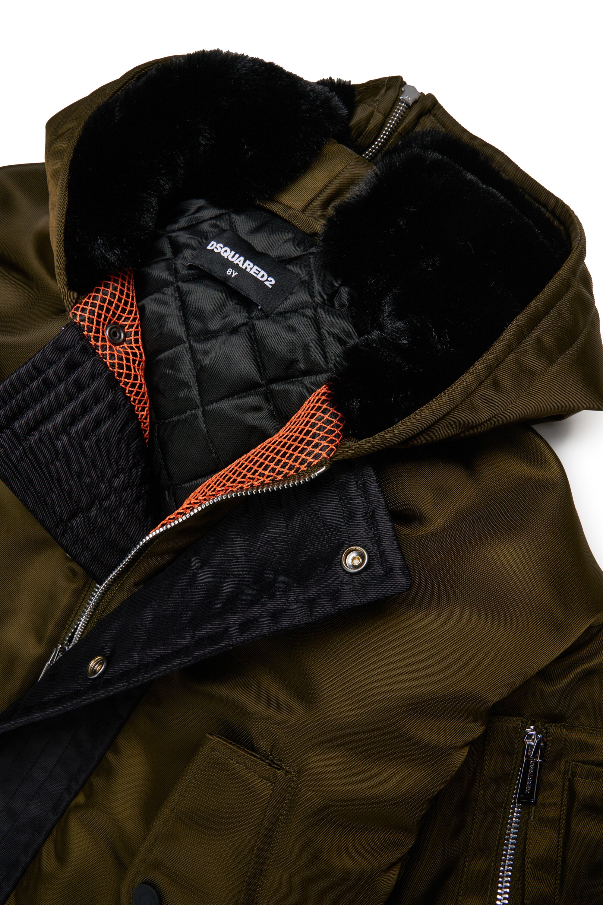 Cazadora bomber con logo estampado