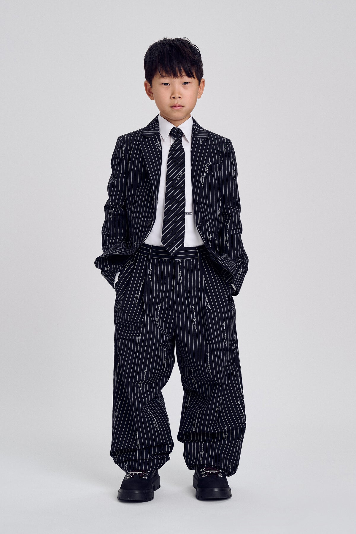 Pinstripe formal pants