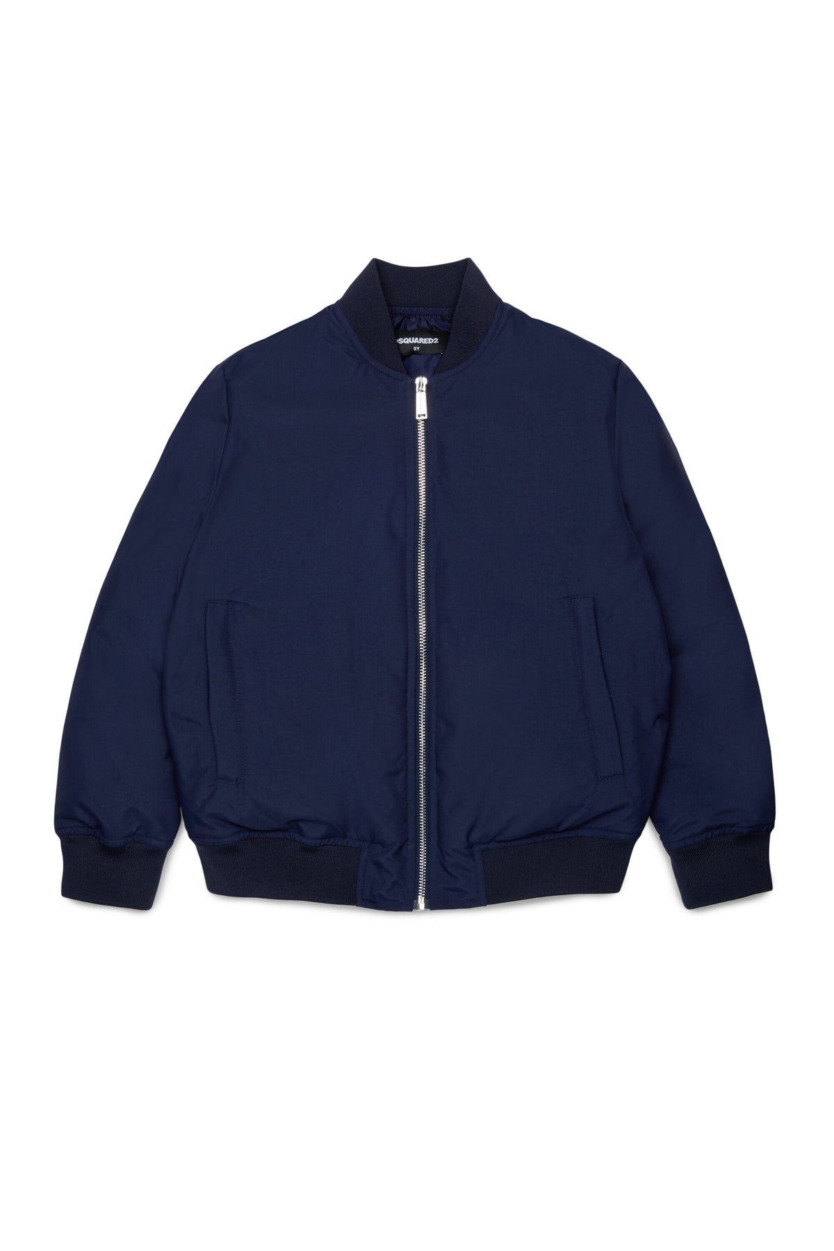 Padded jacket with printed logo