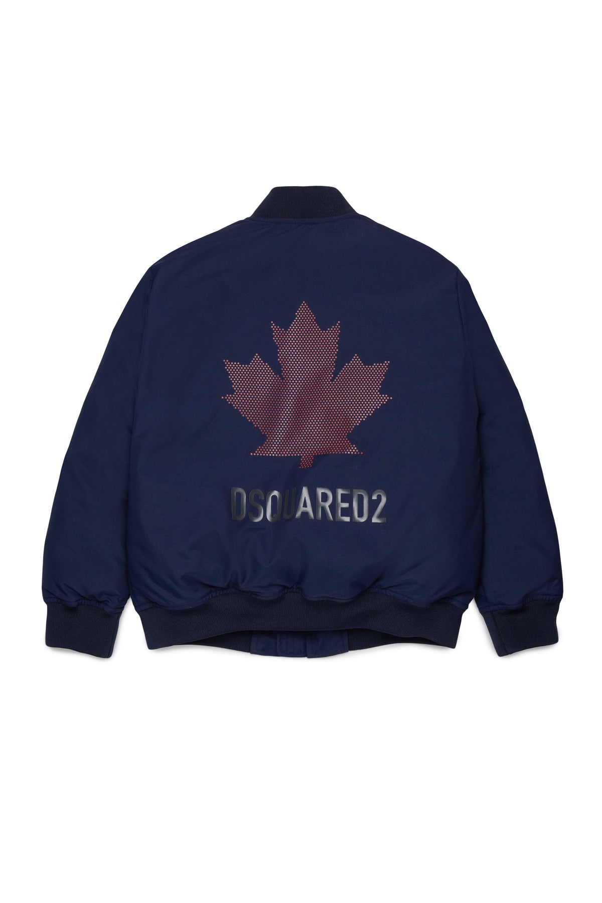 Padded jacket with printed logo