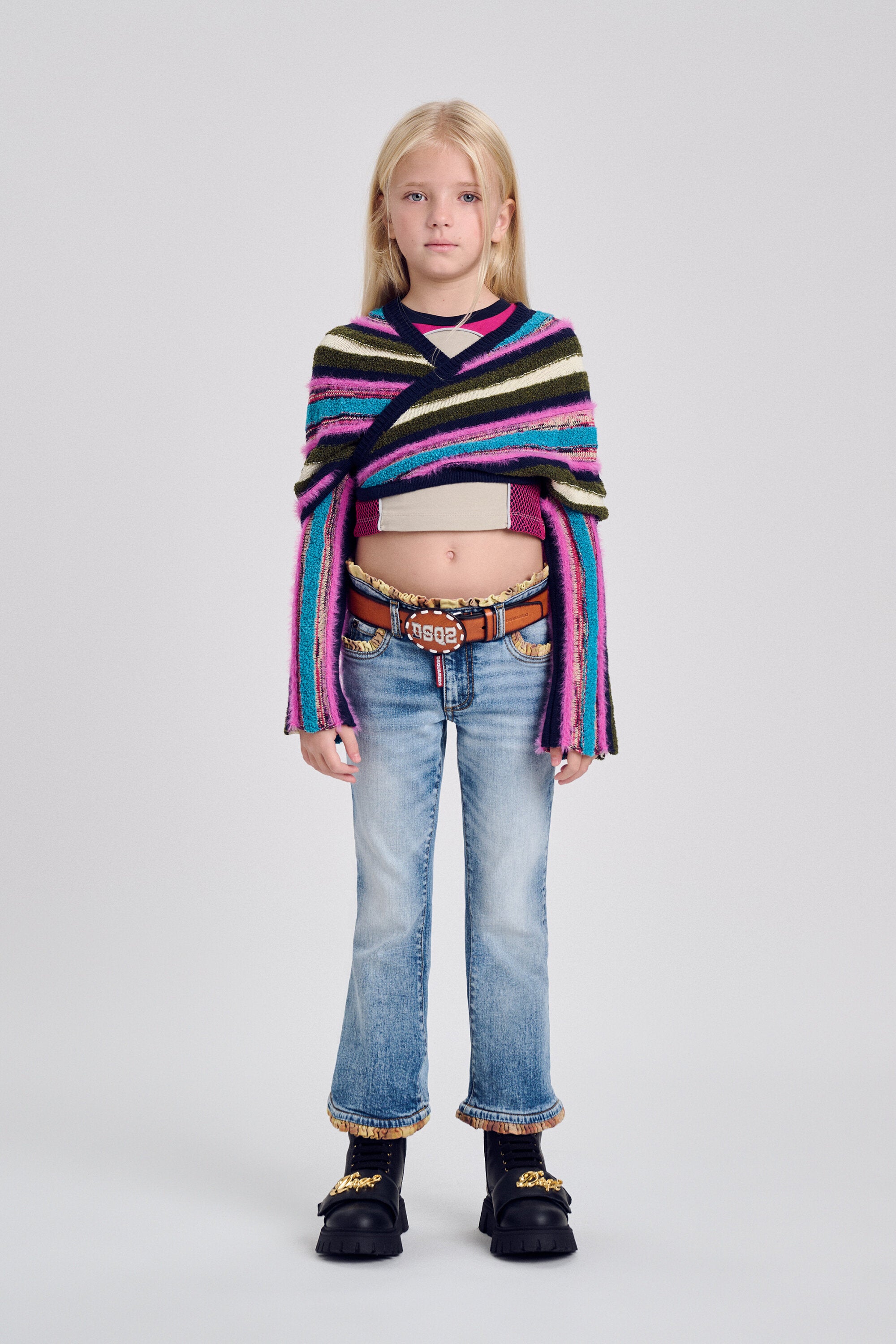 Jeans corte bootcut lavado azul claro - Bell Bottom
