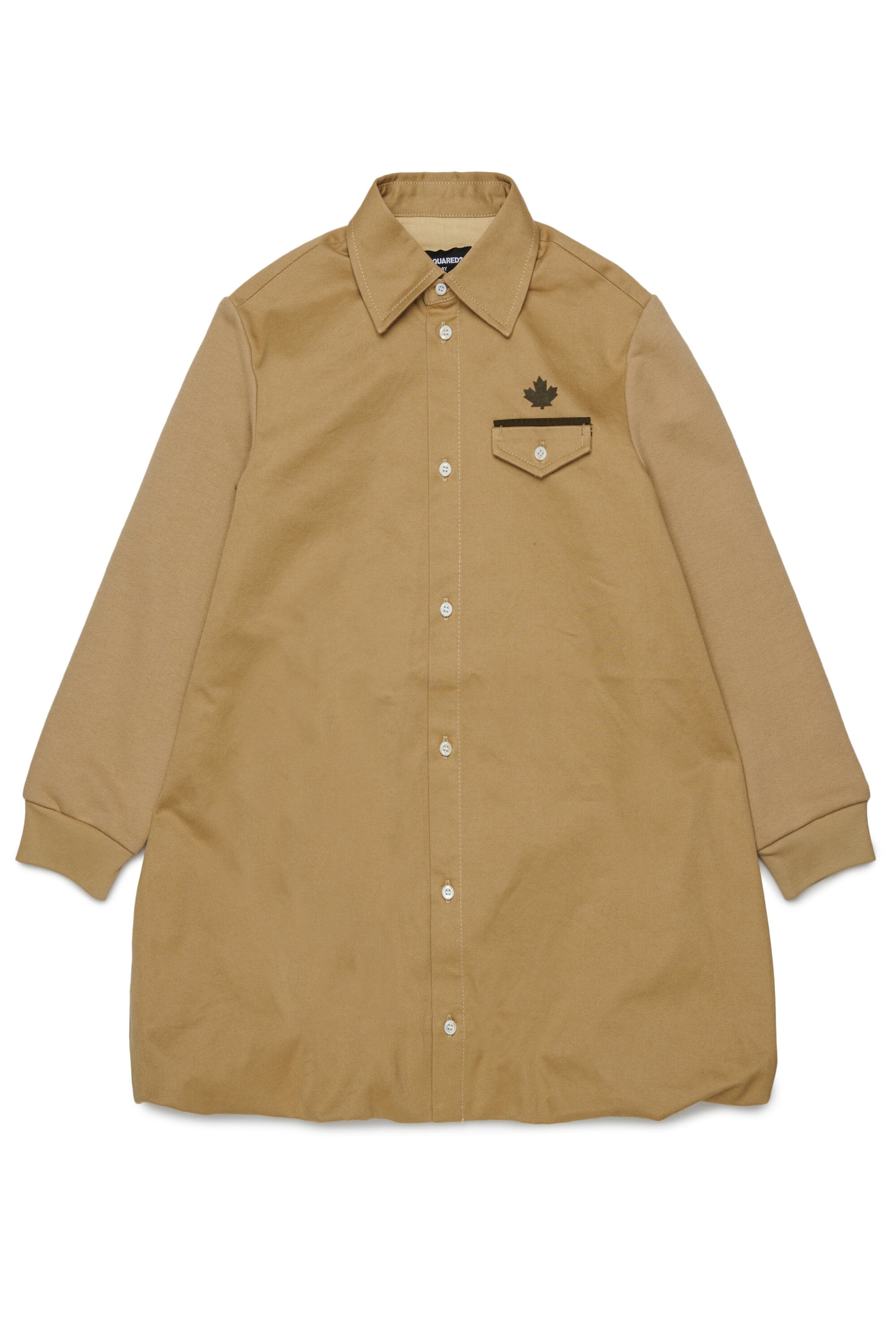 Vestido camisero con logo