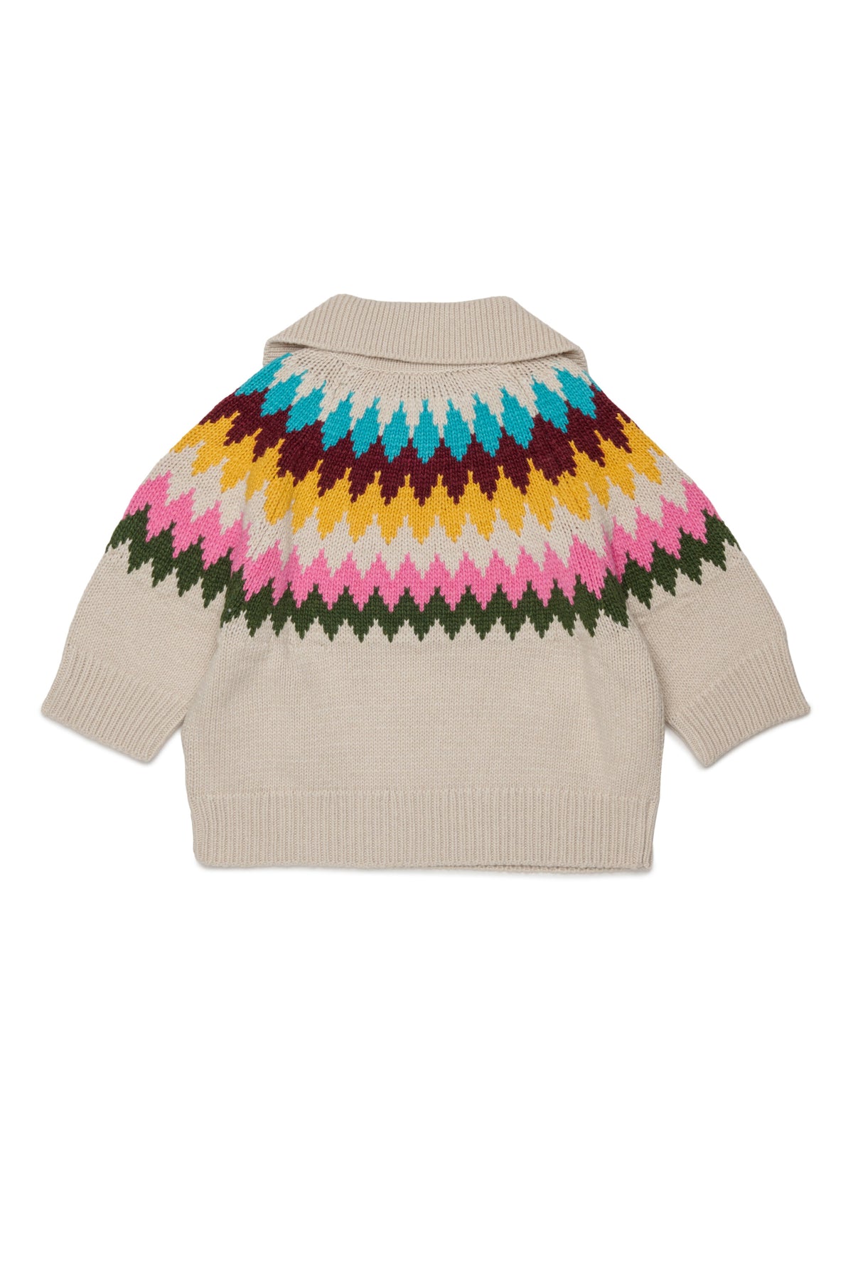 Jacquard pullover with logo