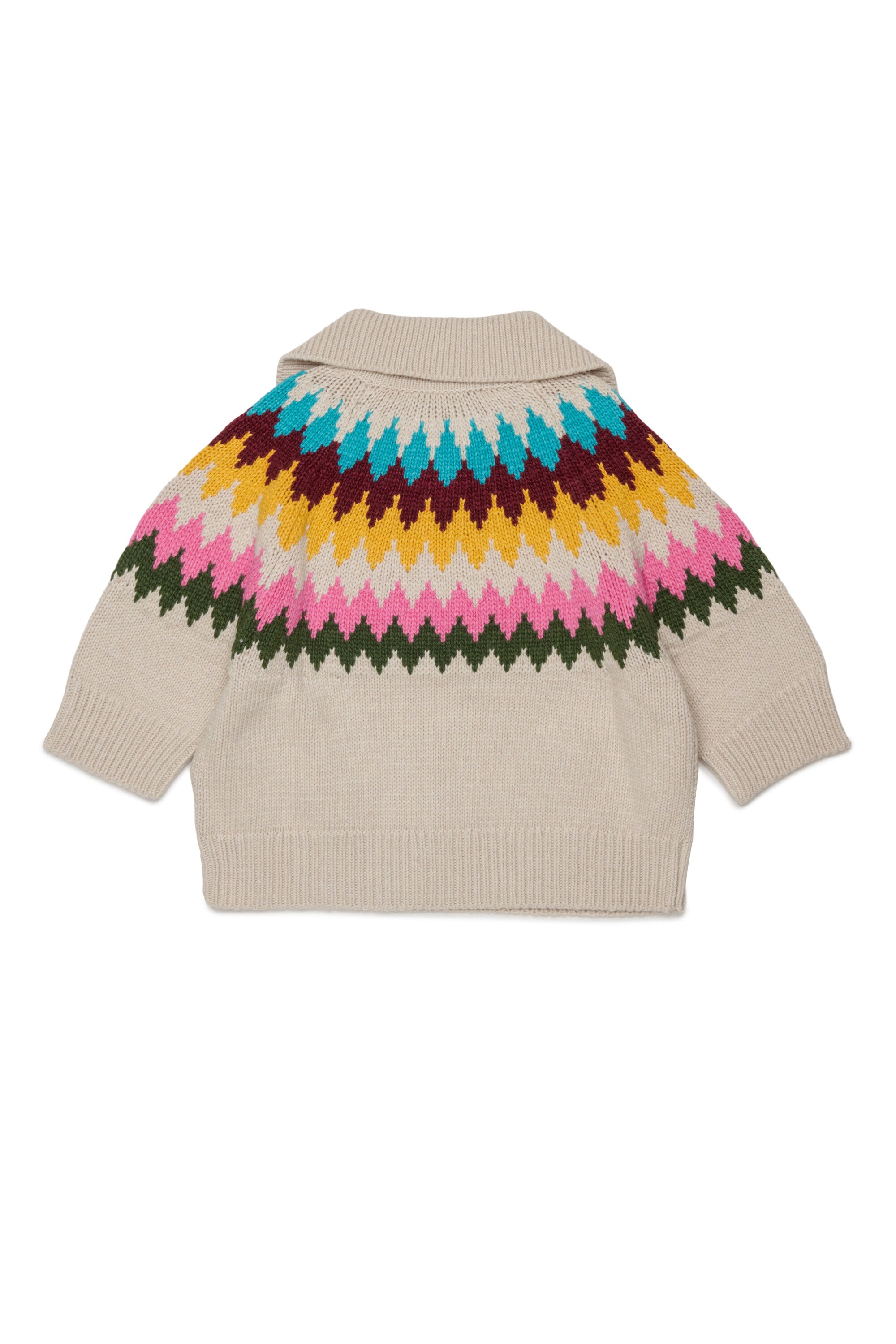 Jacquard pullover with logo