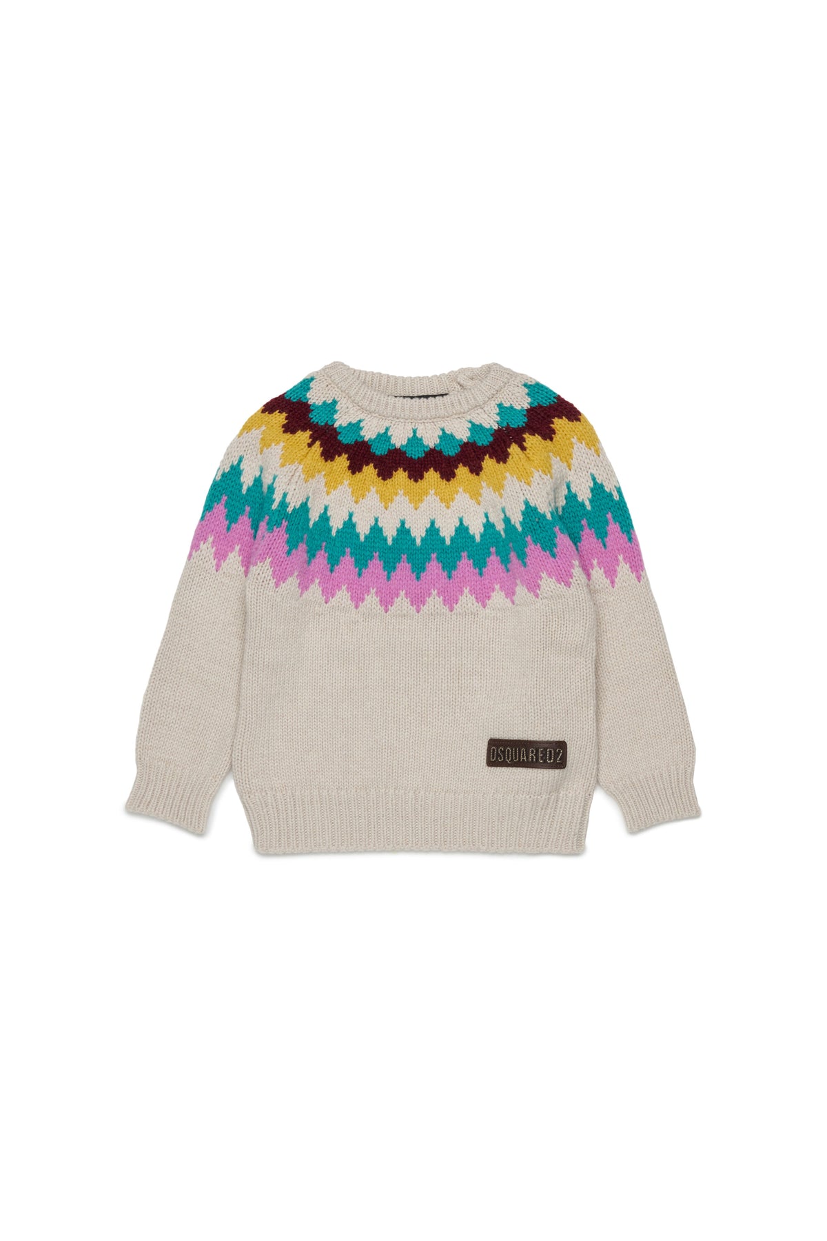 Crew-neck pullover with logo
