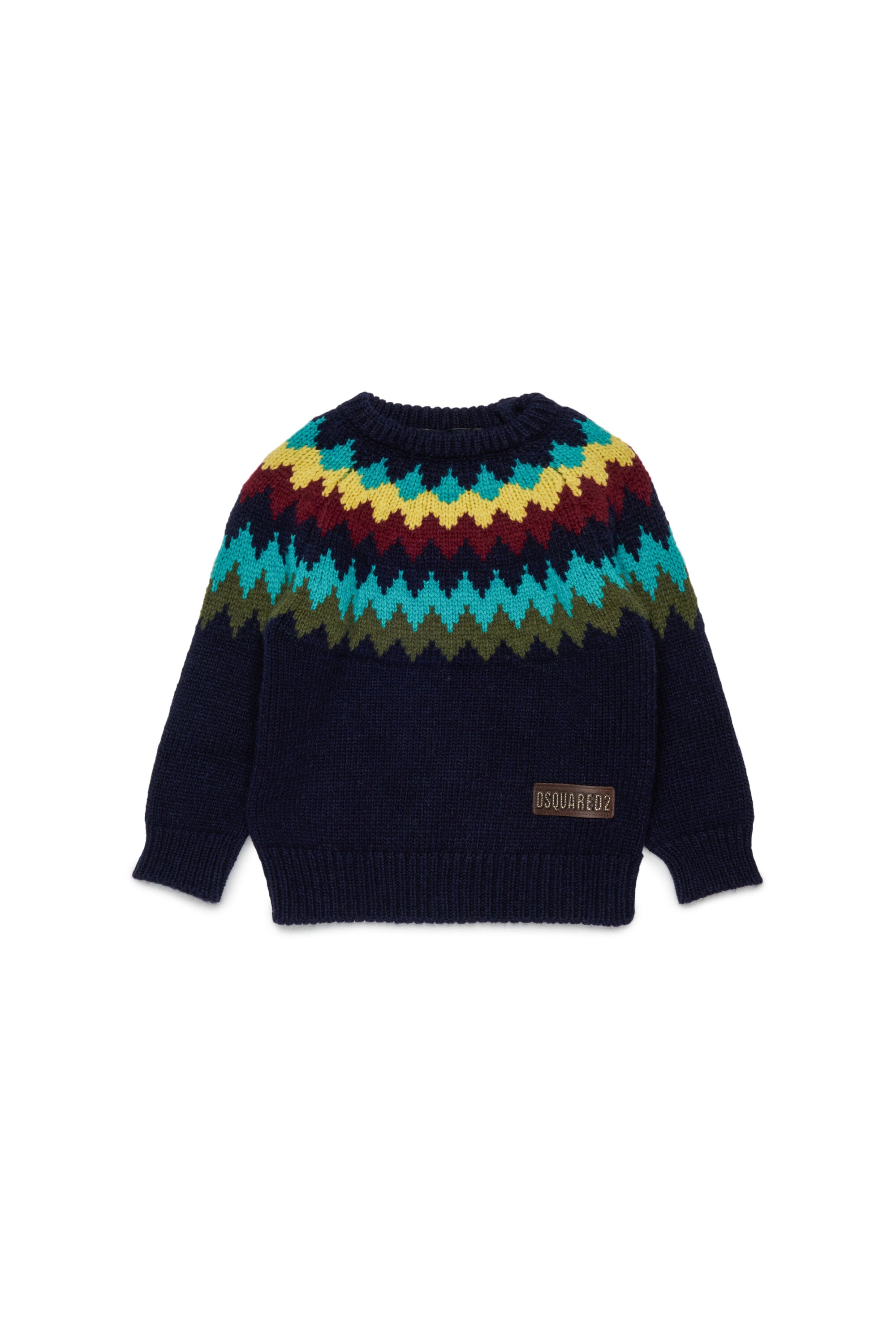Crew-neck pullover with logo