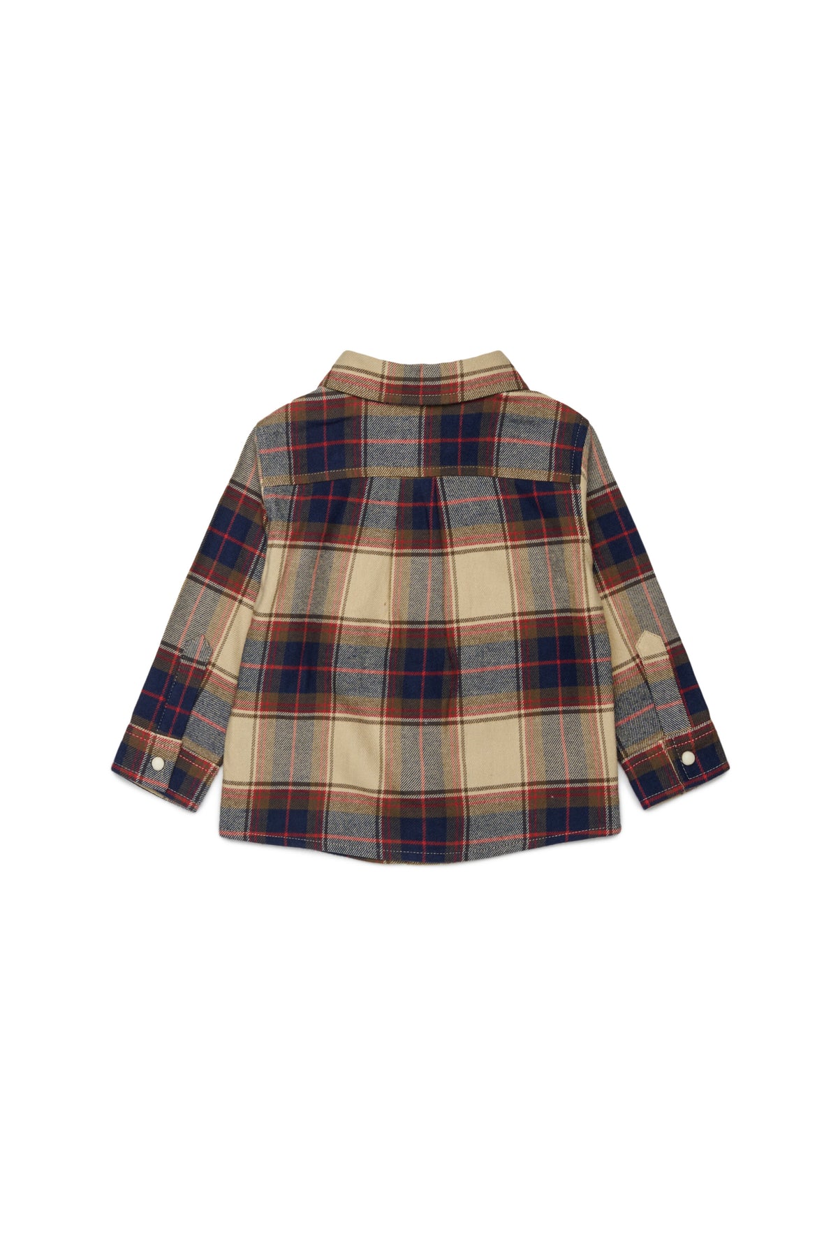 Checked shirt with logo