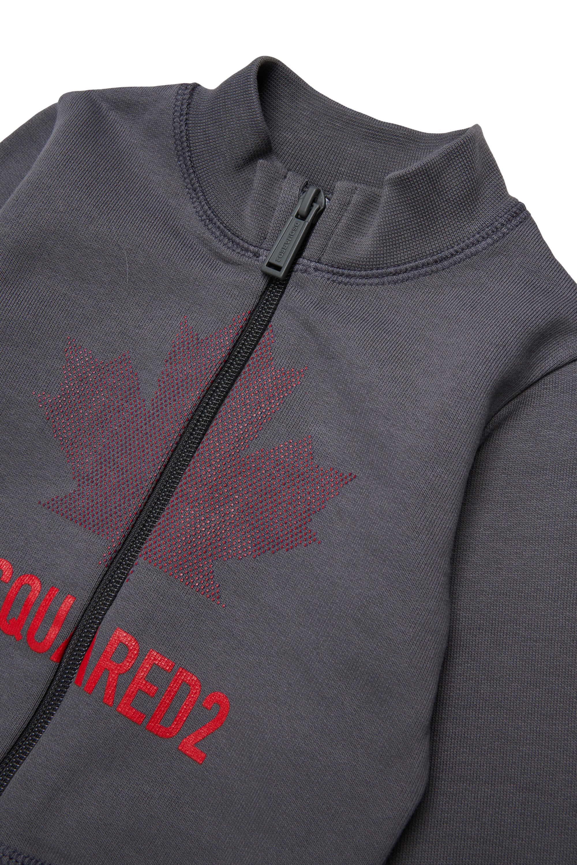 Zip sweatshirt with logo