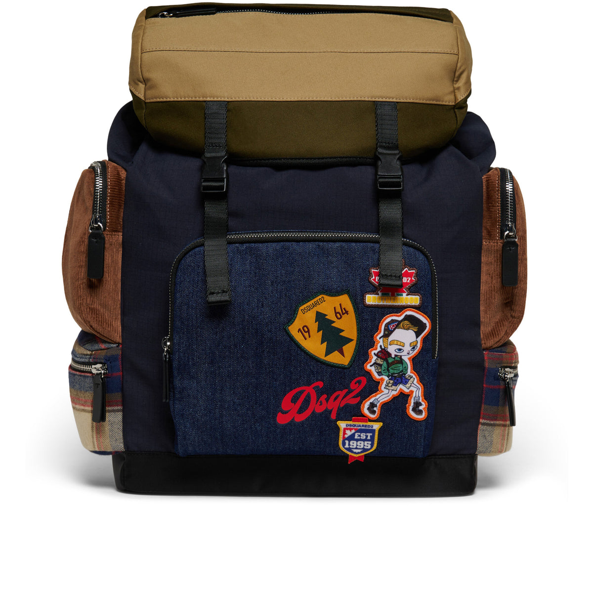 dsquared2 leather backpack for kids Cartoon Stick Figure Fishing Practical and with simple Selecciona:Wolf Gray Legend Perchbait