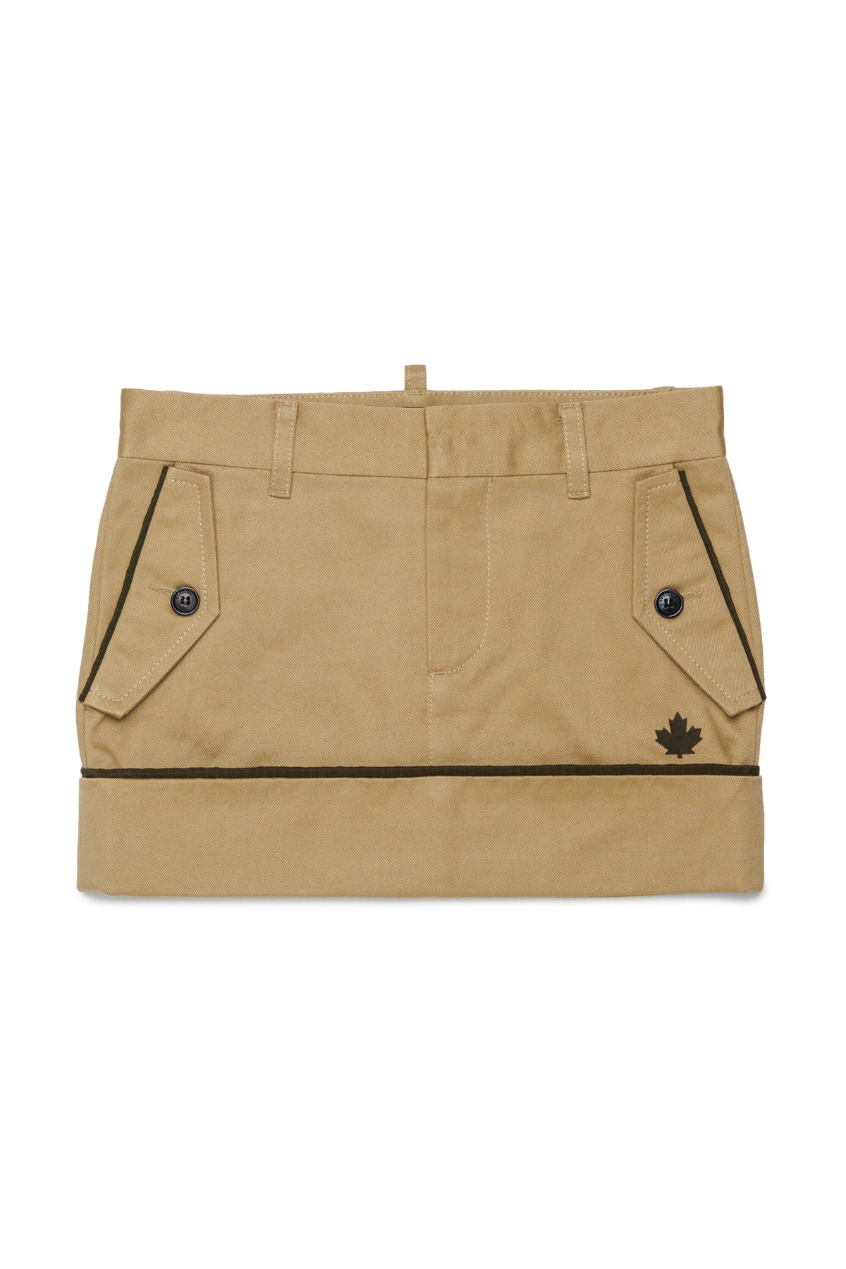 Skirt with patch pockets