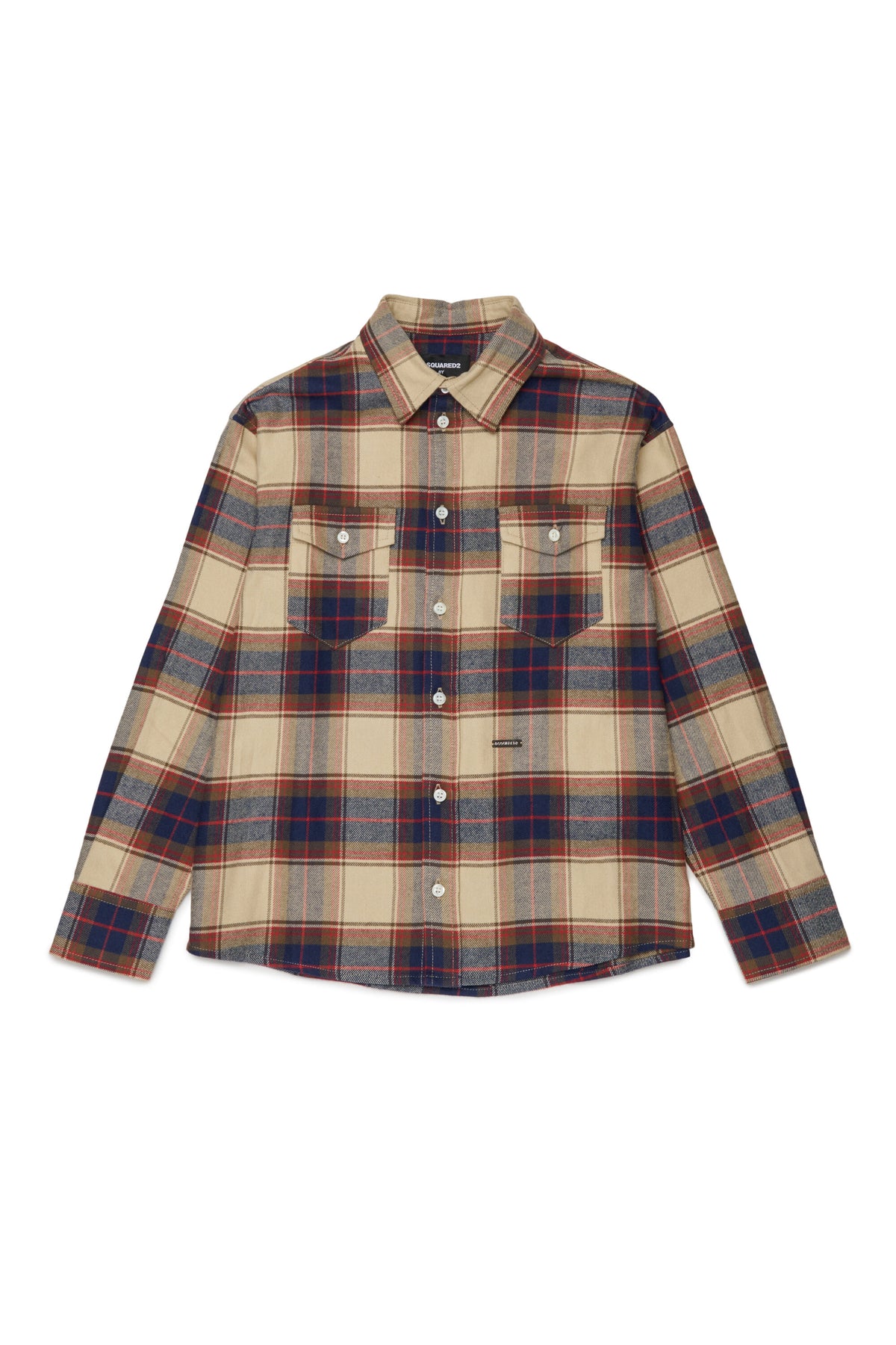 Camisa de cuadros con logo
